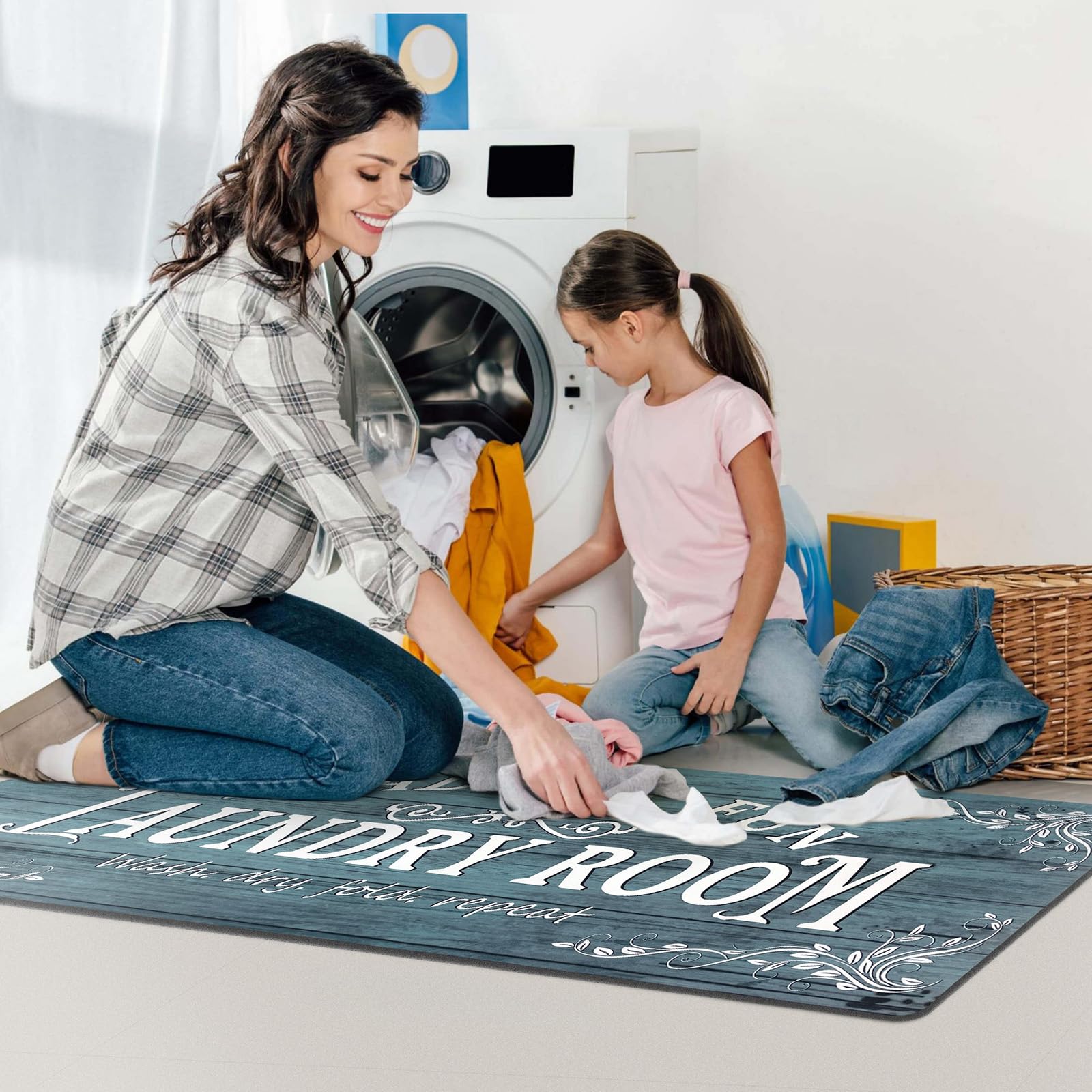 Non-Slip Waterproof Laundry Room Rug Runner 20