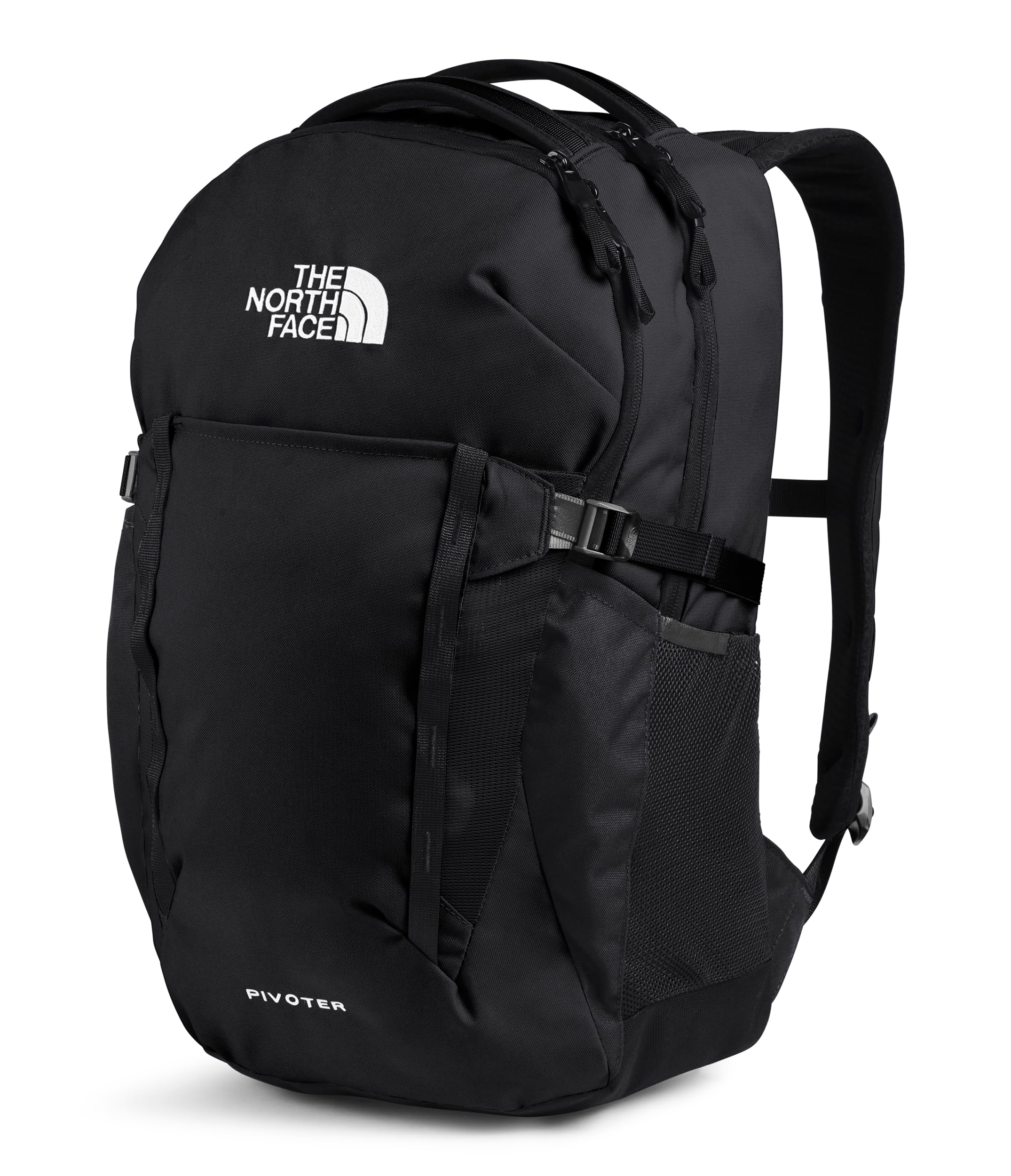 **THE NORTH FACE Pivoter Everyday Laptop Backpack - Durable TNF Black Backpack for Work, School & Travel - One Size Fits All**
