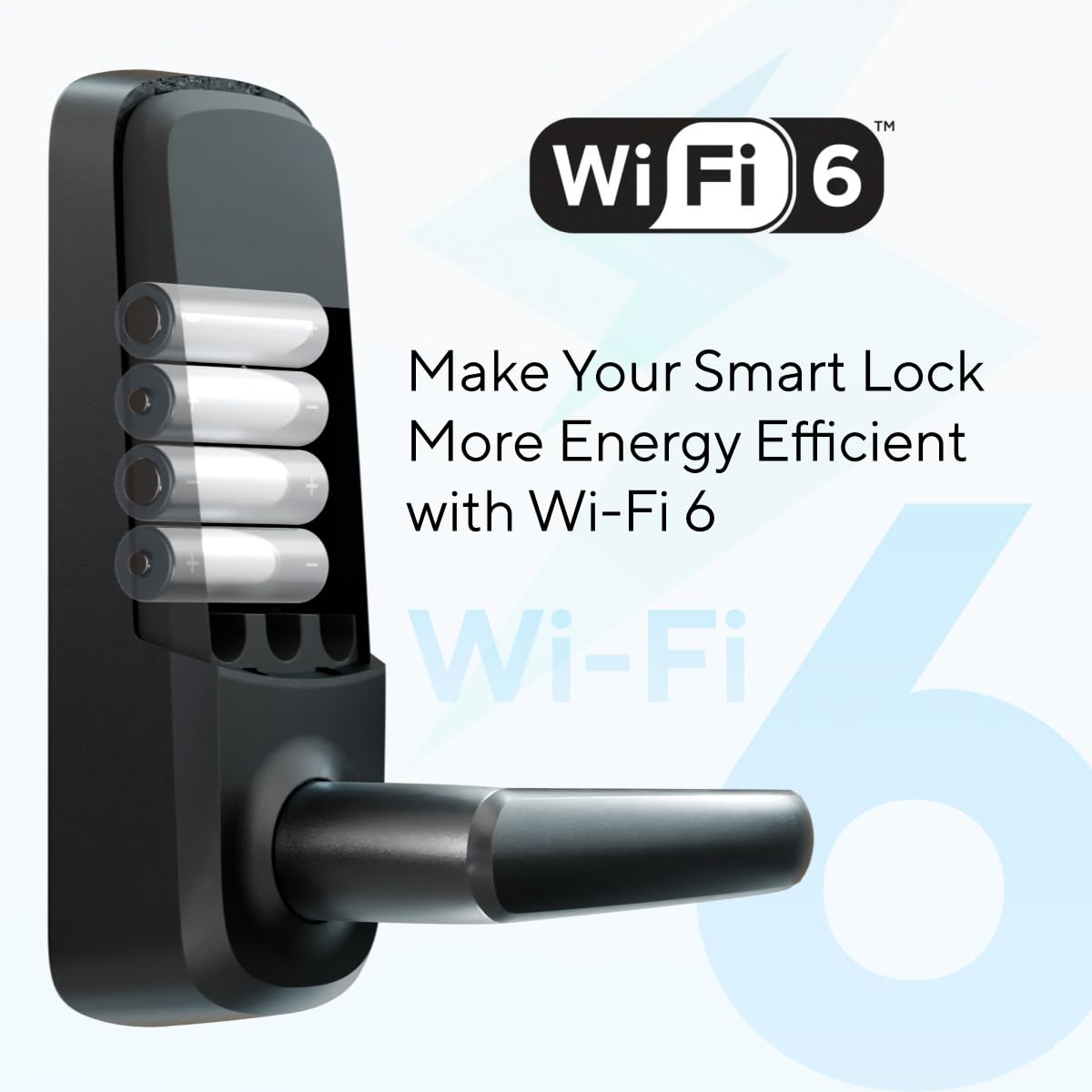 Ultraloq Latch 5 - World's First WiFi Smart Lock with Fingerprint & 5-in-1 Keyless Entry | Touch Digital Keypad, App Control, Black | Secure Smart Home & Vacation Rental Access