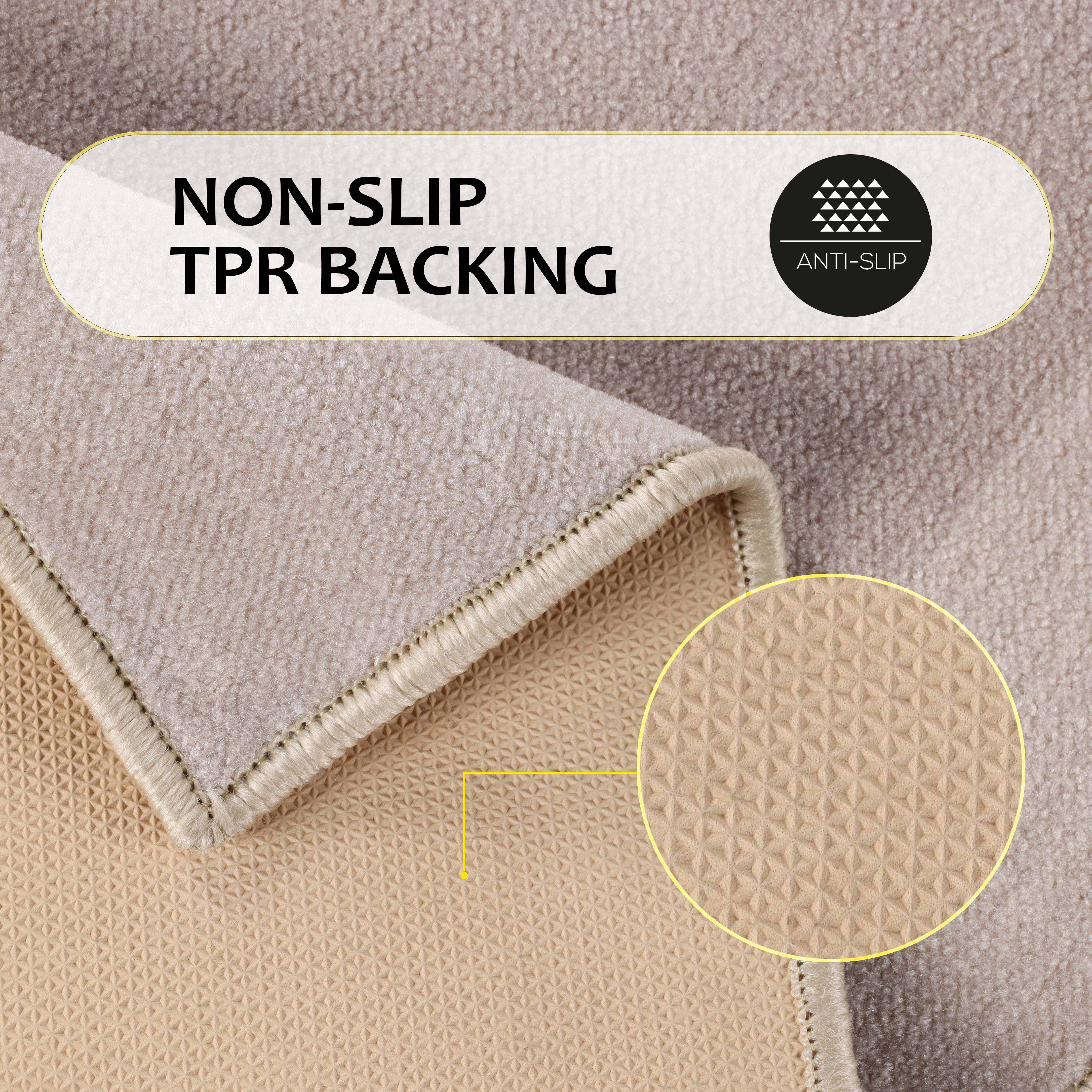 Non-Slip Machine Washable Bath Mat Set - Soft Absorbent Bathroom Rug for Shower, Tub & Floor - Home Decor & Safety (Rome Style) - Perfect for Bathrooms, Laundry Rooms & Spa Areas