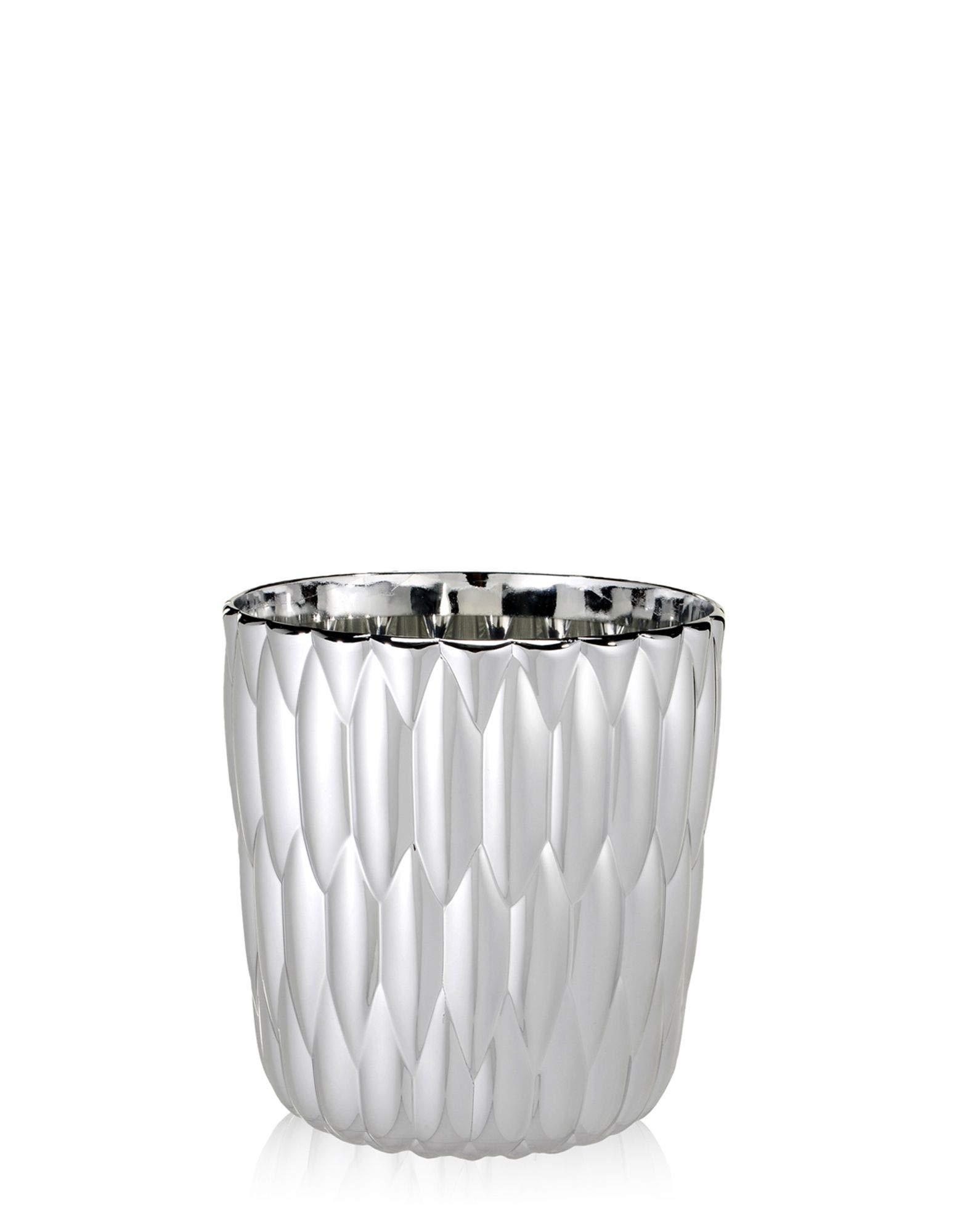 Kartell Jelly Vase by Patricia Urquiola - Set of 2 Modern Chrome Vases for Home Decor, Wedding Centerpieces & Luxury Gift Giving