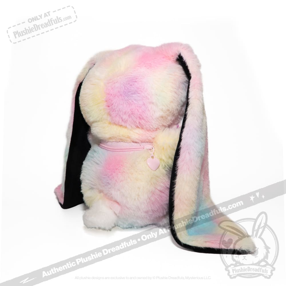 Plushie Dreadfuls Anxiety Rabbit Tie Dye Limited Edition Stuffed Animal - Soft Plush Toy for Stress Relief, Anxiety Comfort & Emotional Support