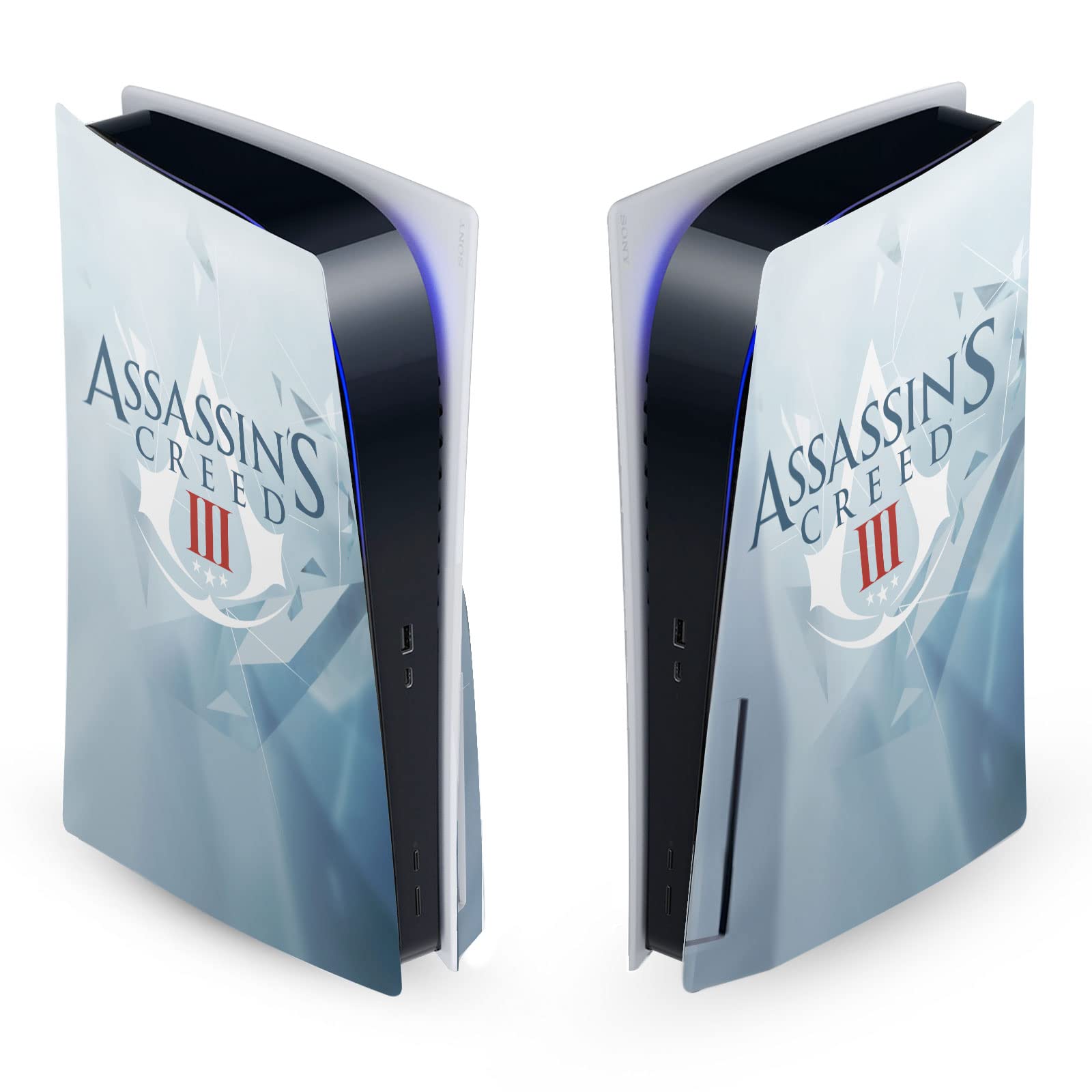 Officially Licensed Assassin's Creed Animus III Vinyl Skin Cover for Sony PS5 Disc Edition - Premium Gaming Decal & Console Protector | Perfect for Gaming Setups & Collector Displays