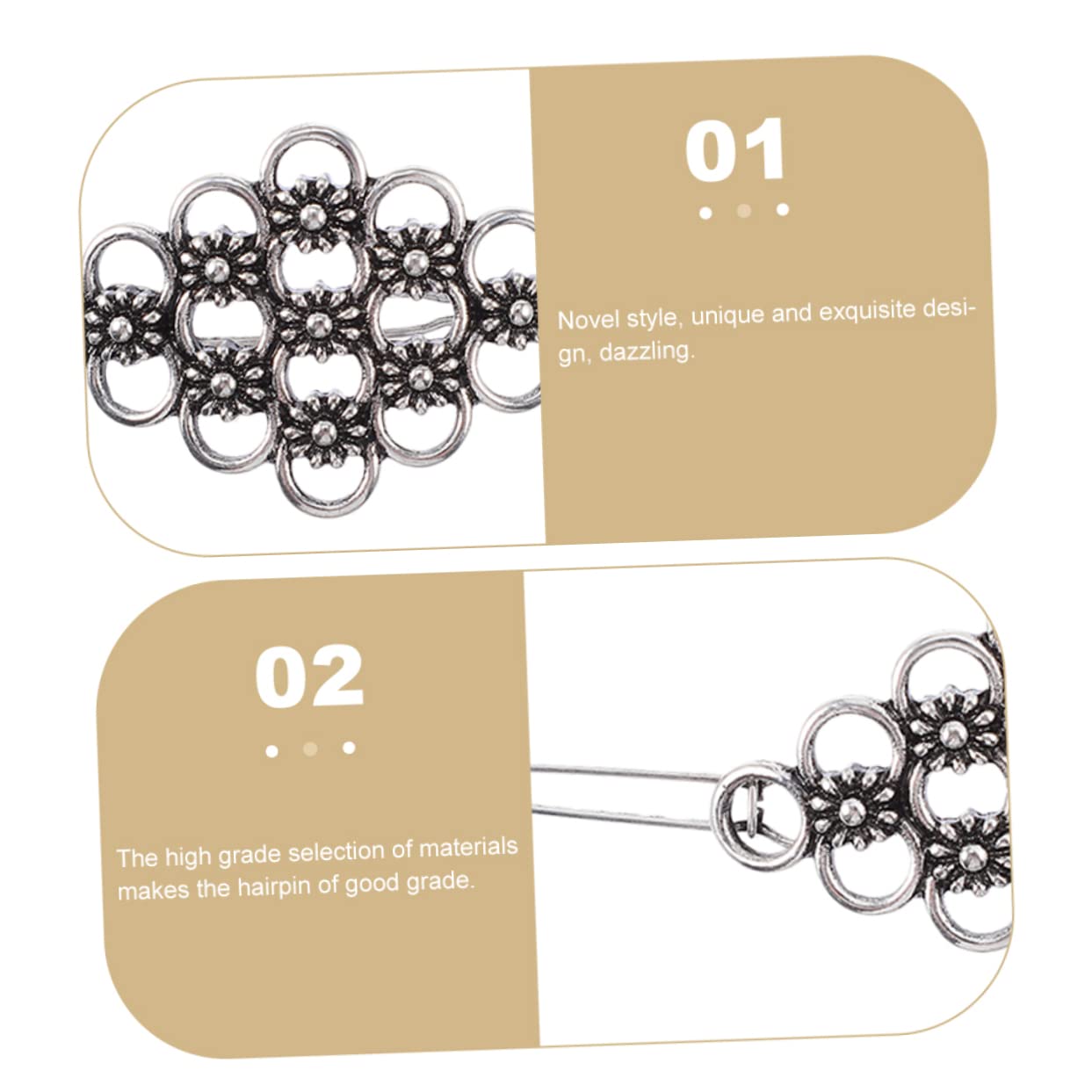 FOMIYES Floral Hair Clips for Women - Elegant Unique Design Hair Accessories with Decorative Flowers | Perfect for Weddings, Parties & Everyday Styling