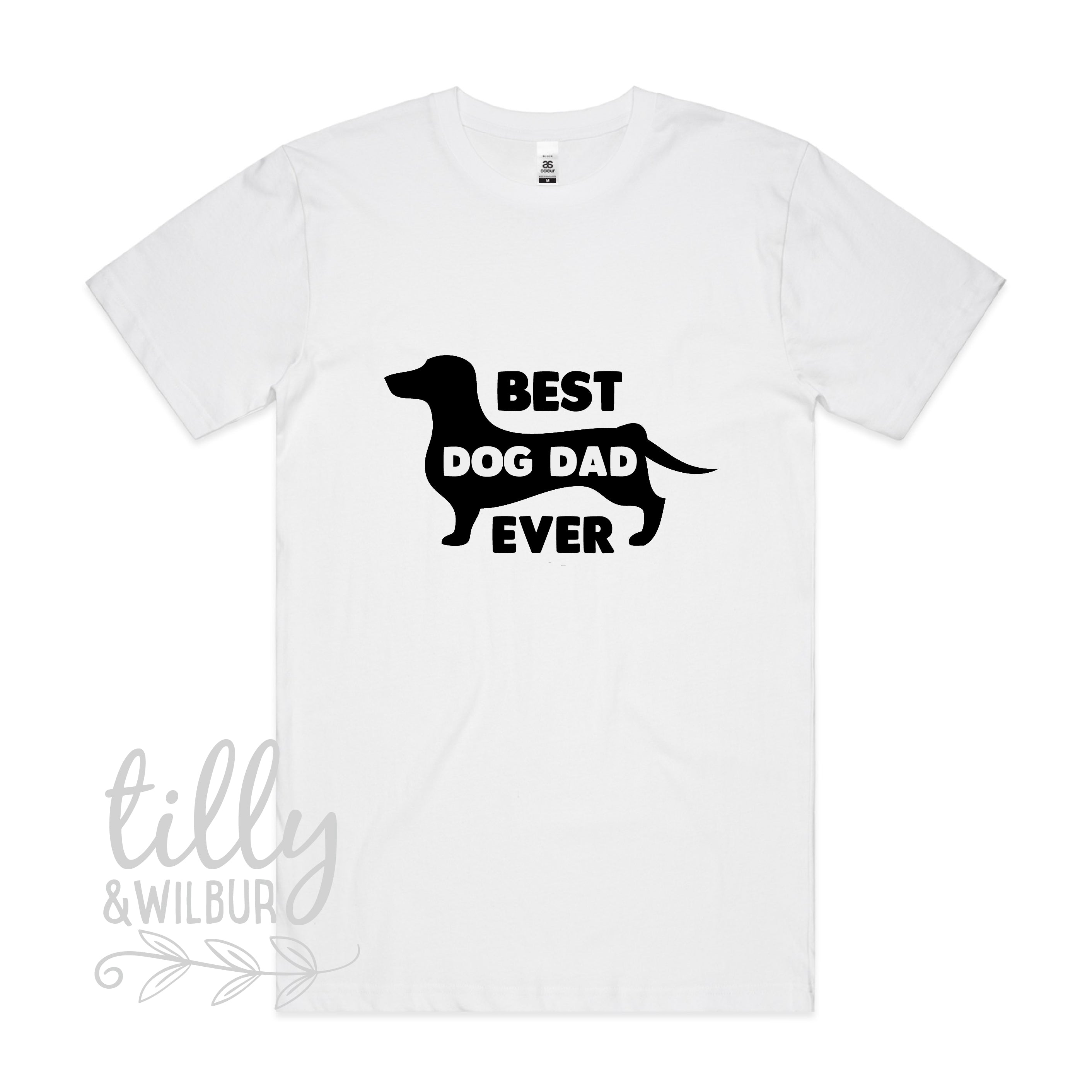 Best Dog Dad Ever Dachshund T-Shirt for Men - Funny Wiener Dog Lover Gift - Perfect for Father's Day, Birthday & Casual Wear