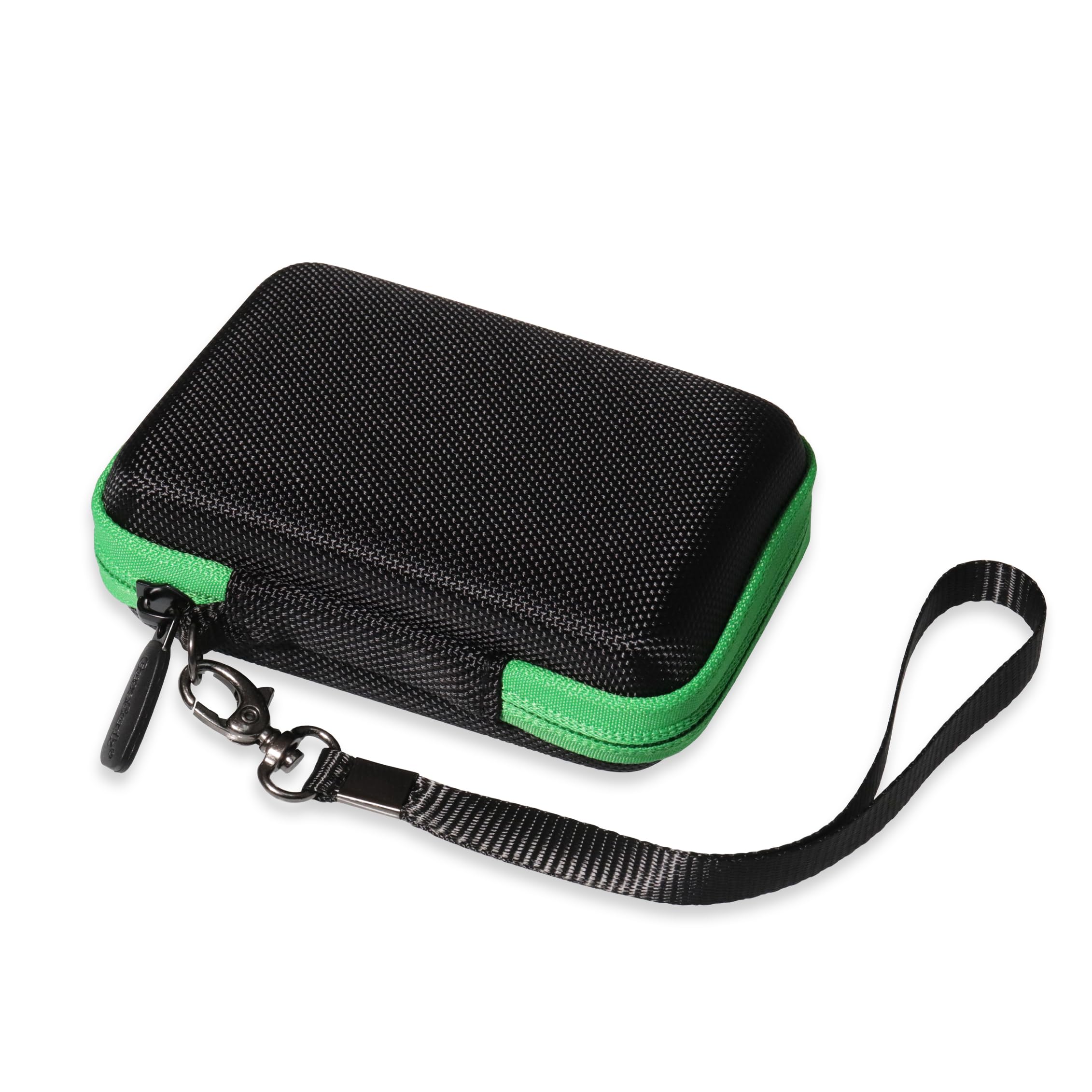 CaseSack Golf GPS Case for Swami Vibe GPS - Waterproof Bluetooth Speaker Combo (Black/Green) | Golf Accessories for Range, Course & Travel