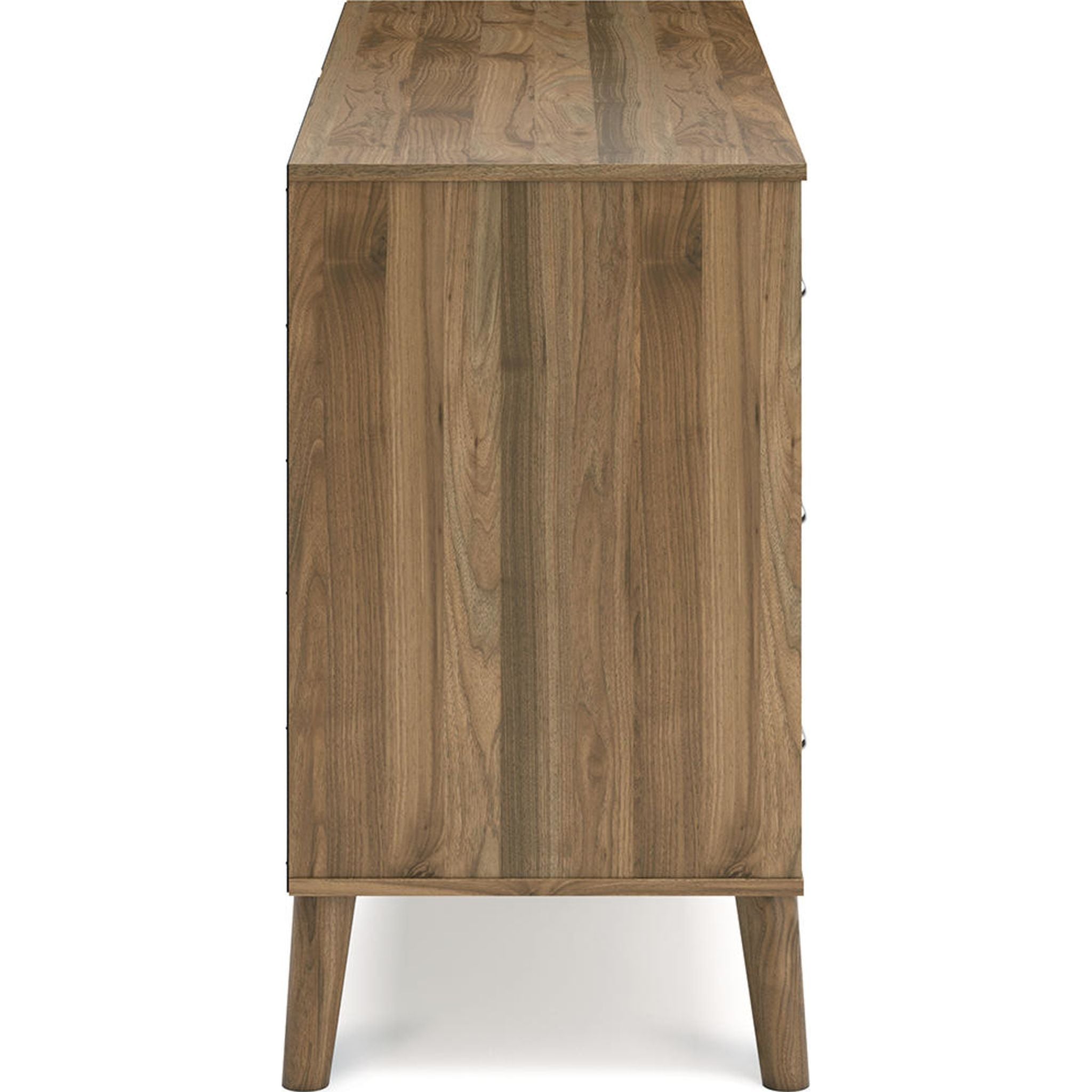 Aprilyn Dresser in Honey Finish - Modern Wooden Dresser with 6 Drawers for Bedroom Storage & Organization - Perfect for Home, Apartment, and Dorm Room Decor
