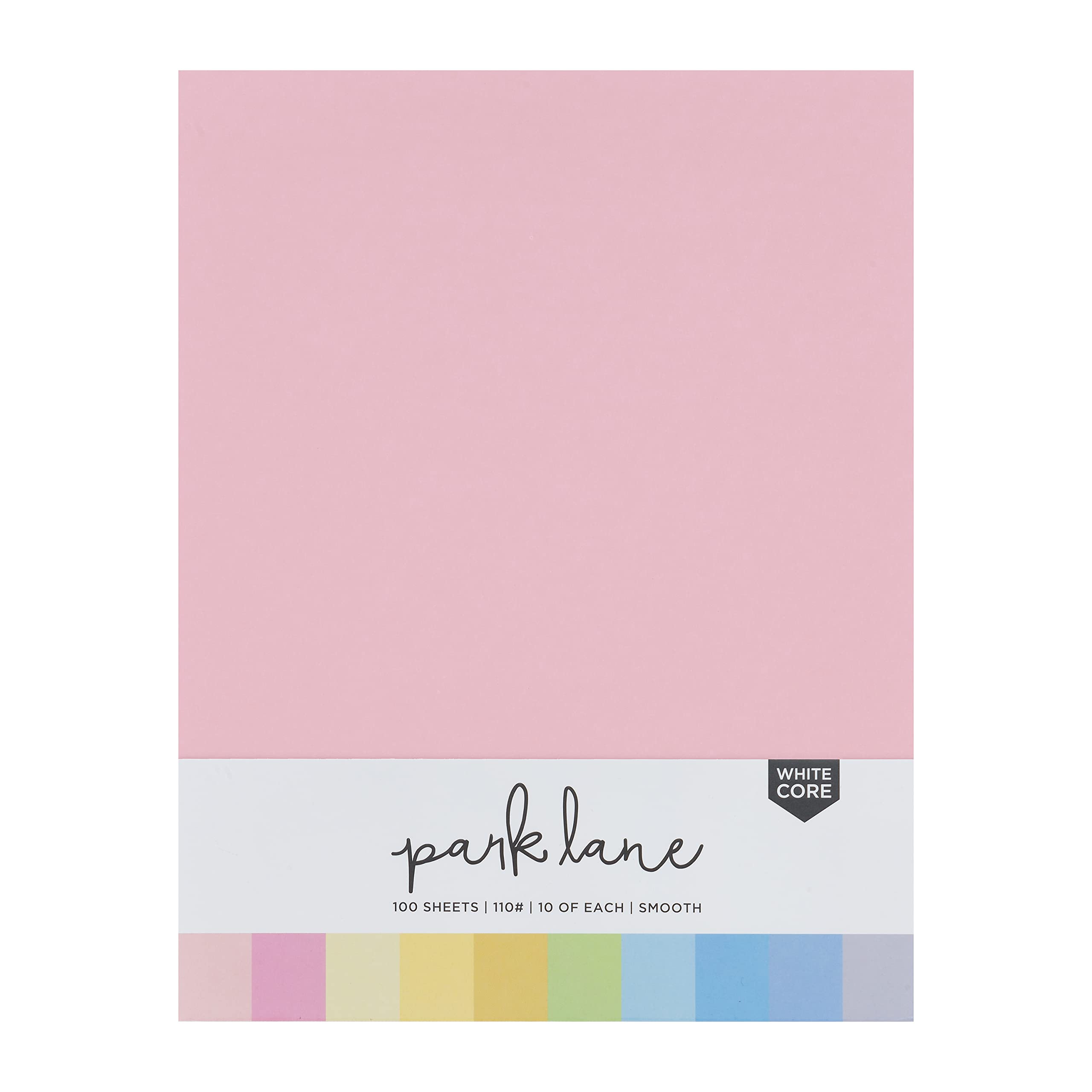 Premium 110 lb Cardstock Paper Pack - 8.5 x 11 Inch Double Sided Pastel Colored Scrapbook Paper for Crafts, Card Making, Embossing & DIY Projects - 100 Sheets (Perfect for Wedding Invitations, Scrapbooking & Handmade Greeting Cards)