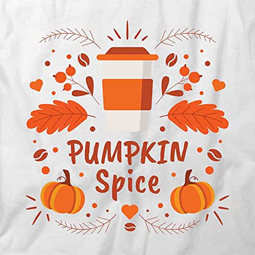 Pumpkin Spice Graphic T-Shirt for Women & Men | Soft Cotton Printed Tee | Fall Fashion, Halloween Outfit, Thanksgiving Apparel | Funny Coffee Lover Gift Idea