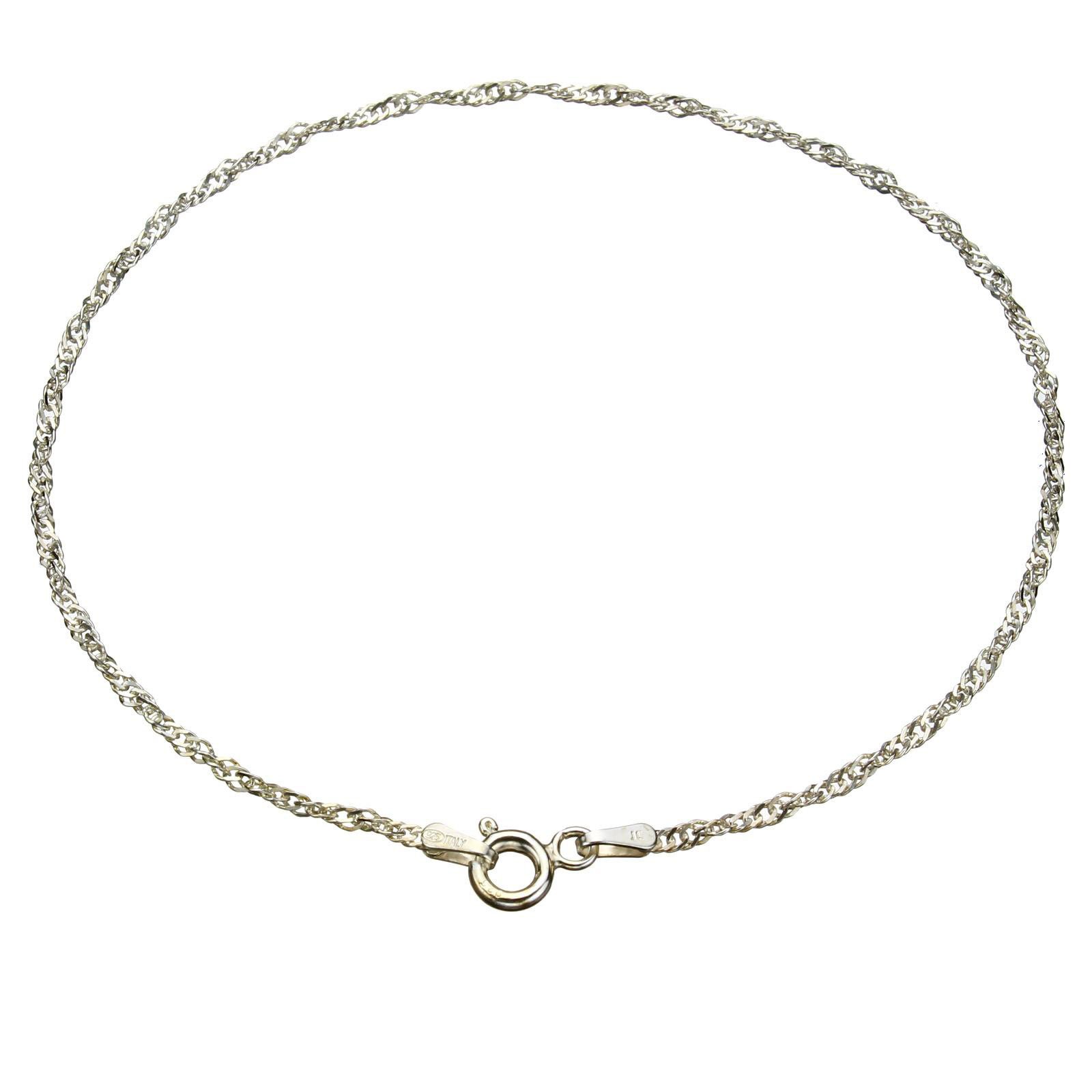Sterling Silver Nickel-Free Chain Anklet - Hypoallergenic & Durable Jewelry for Women - Perfect for Beach, Party & Everyday Wear