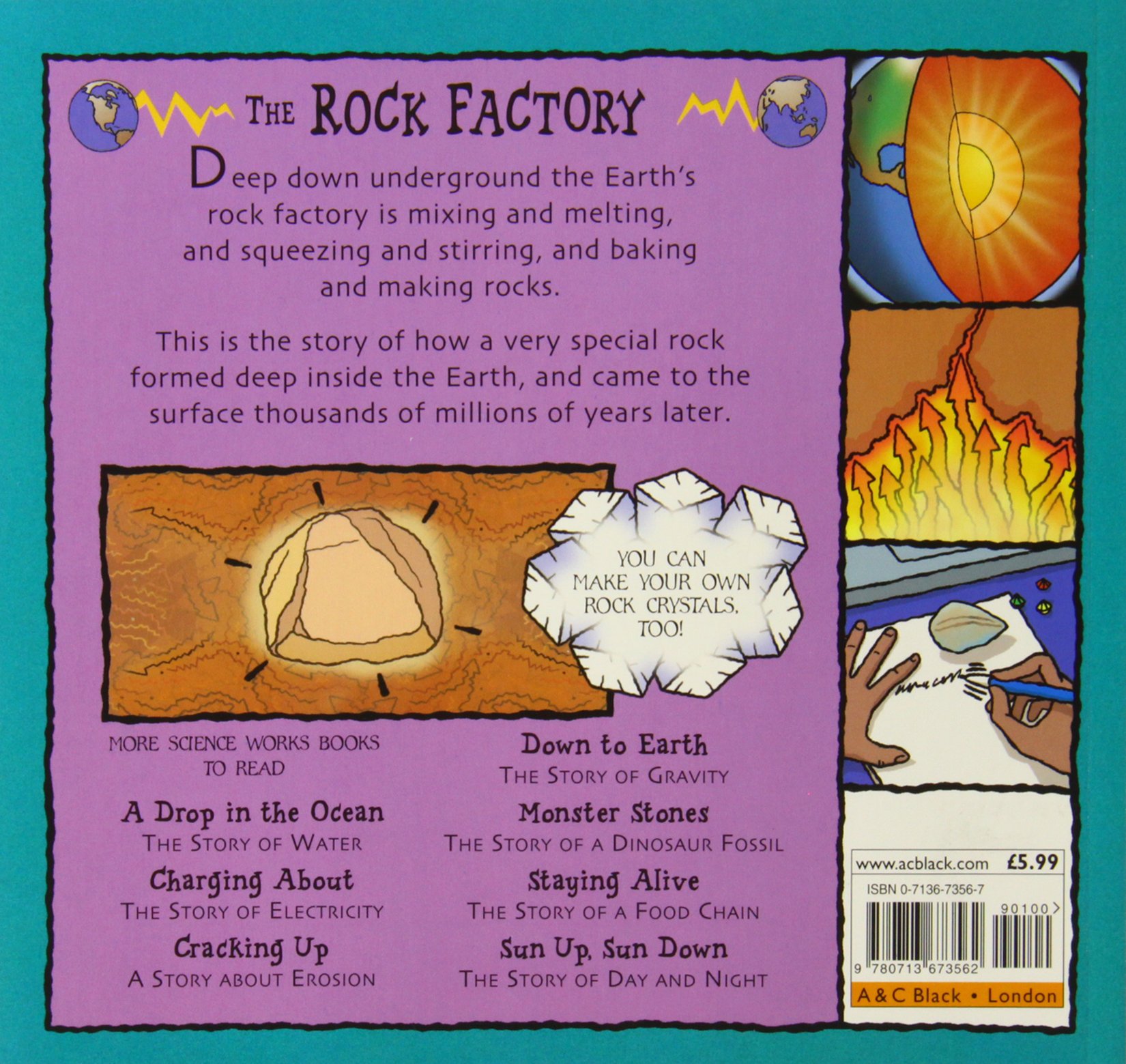 The Rock Factory Science Kit for Kids - Educational Geology STEM Toy with Real Minerals & Crystals - Fun Learning Activity for School Projects & Home Experiments