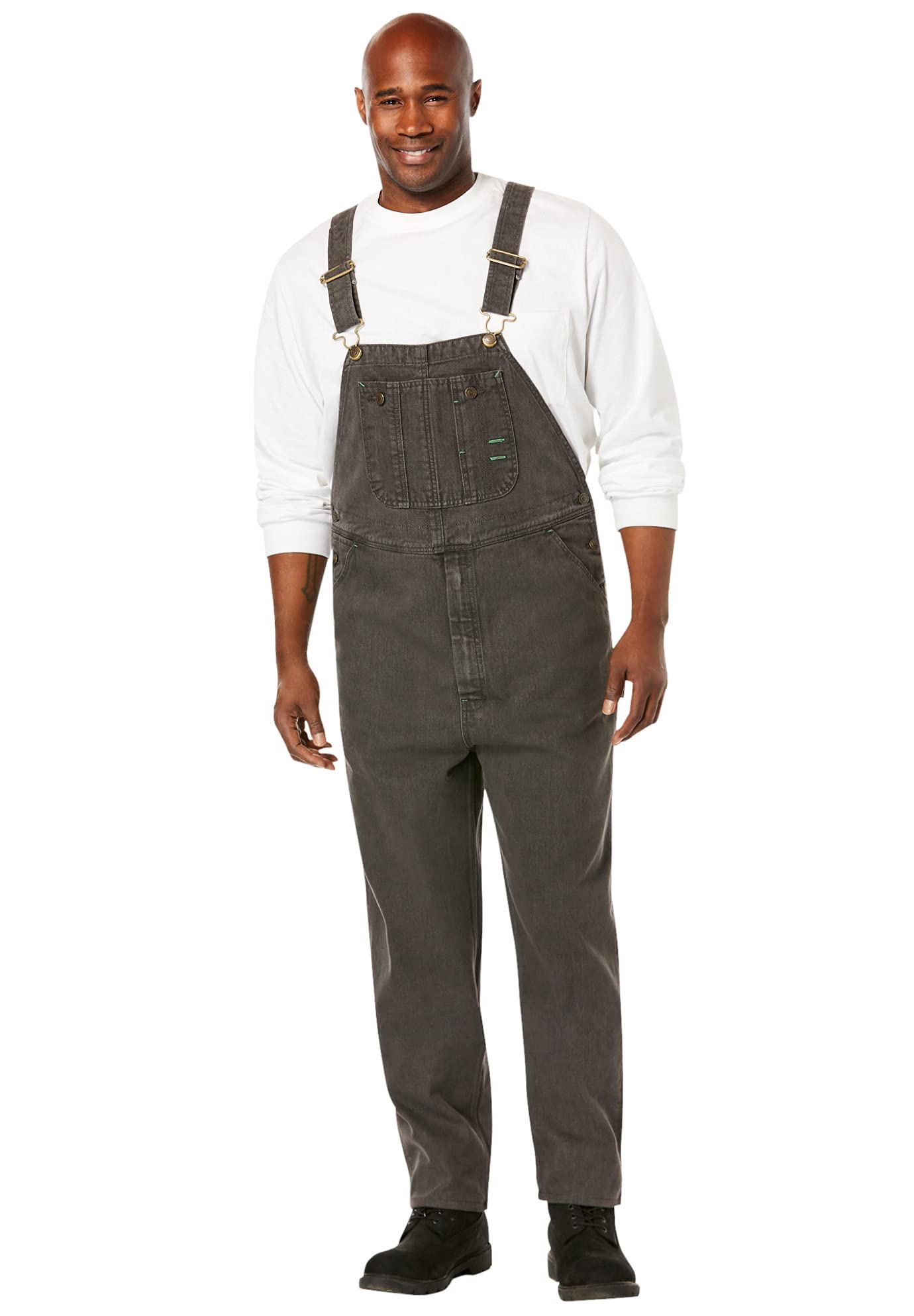 KingSize Men's Big & Tall Denim Overalls - Comfortable Workwear for Outdoor & Farming - Boulder Creek Durable Overalls for Gardening, Construction & DIY Projects