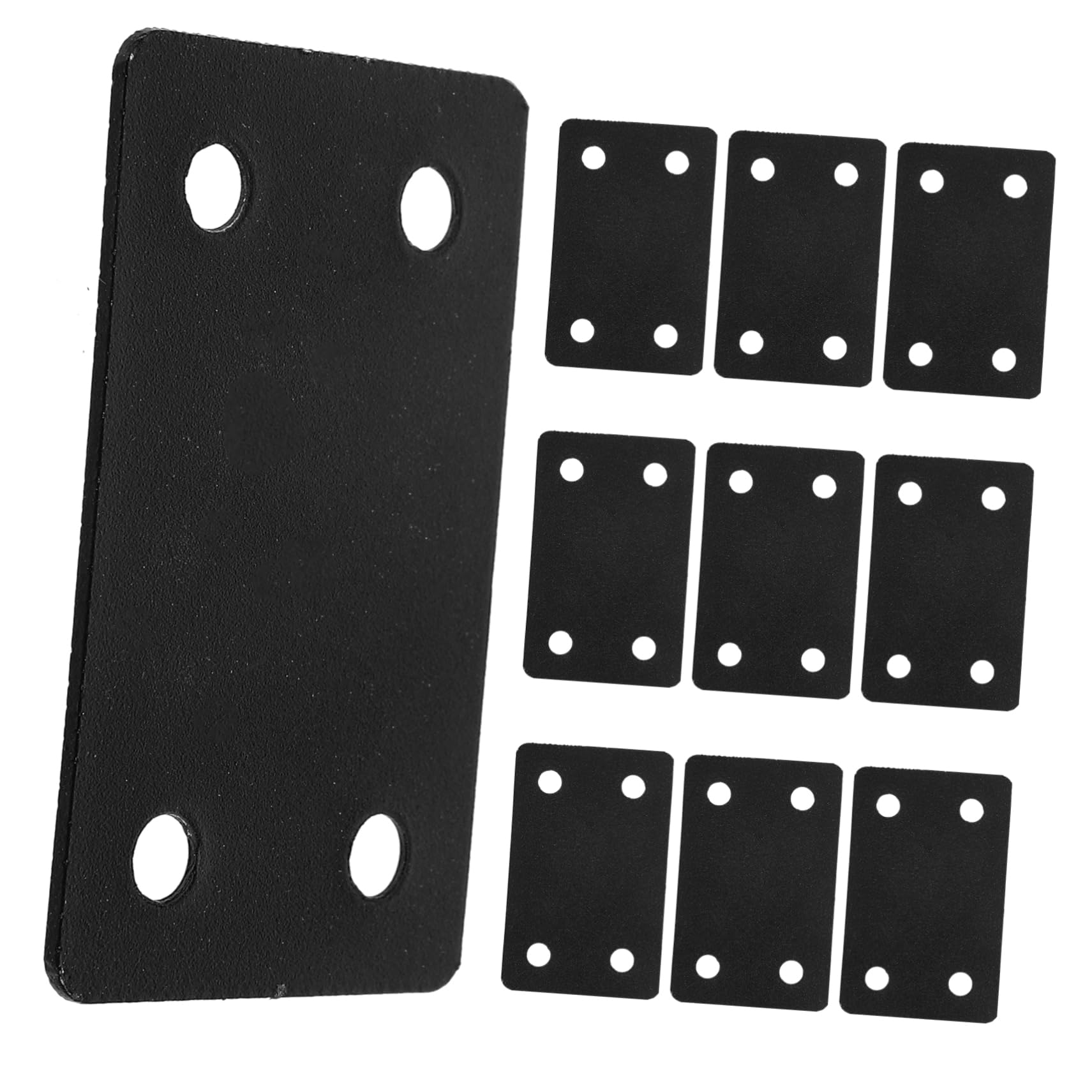 10-Pack Stainless Steel Flat Mending Plates - Heavy Duty Metal Joining Brackets for Wood Repair & Furniture Reinforcement | DIY Woodworking, Cabinet Fixing, Home Improvement Projects