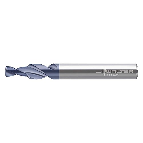 Walter AG - K3281TFT-5 Carbide Step Chamfer Drill Bit - 5.00mm Size, 150° Point Angle, TiNAl Coated - Perfect for Precision Metalworking & Countersinking Applications