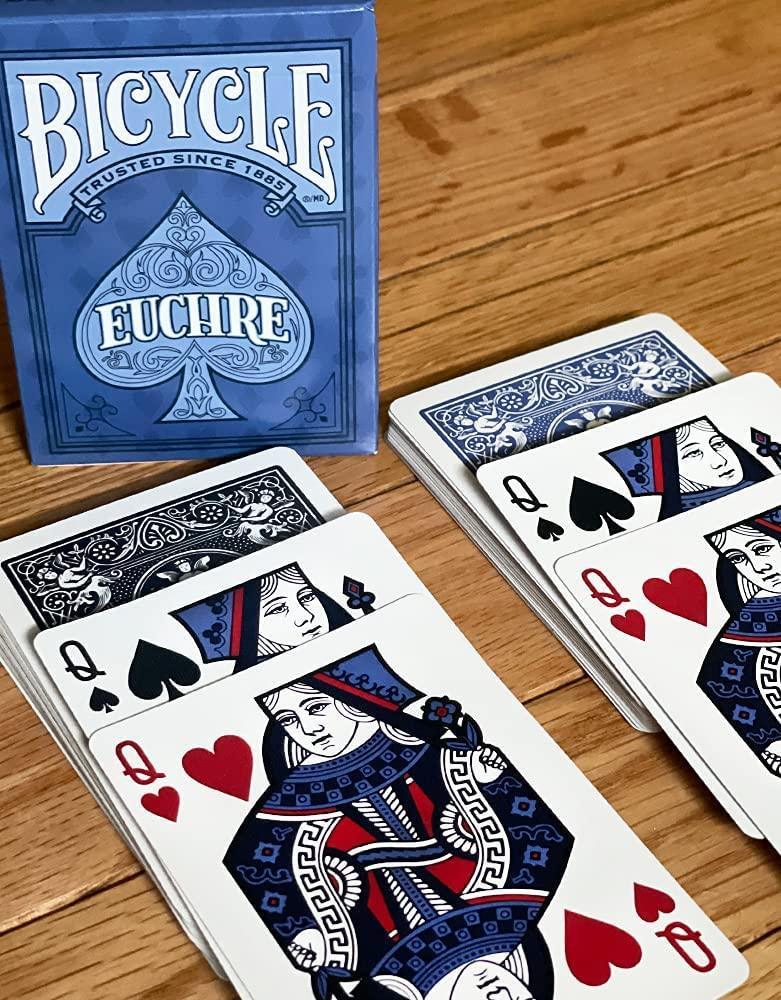 Premium Bicycle Euchre Playing Cards - 52 Deck with Jokers, Classic Card Game for Family & Friends - Perfect for Parties, Camping, and Game Nights