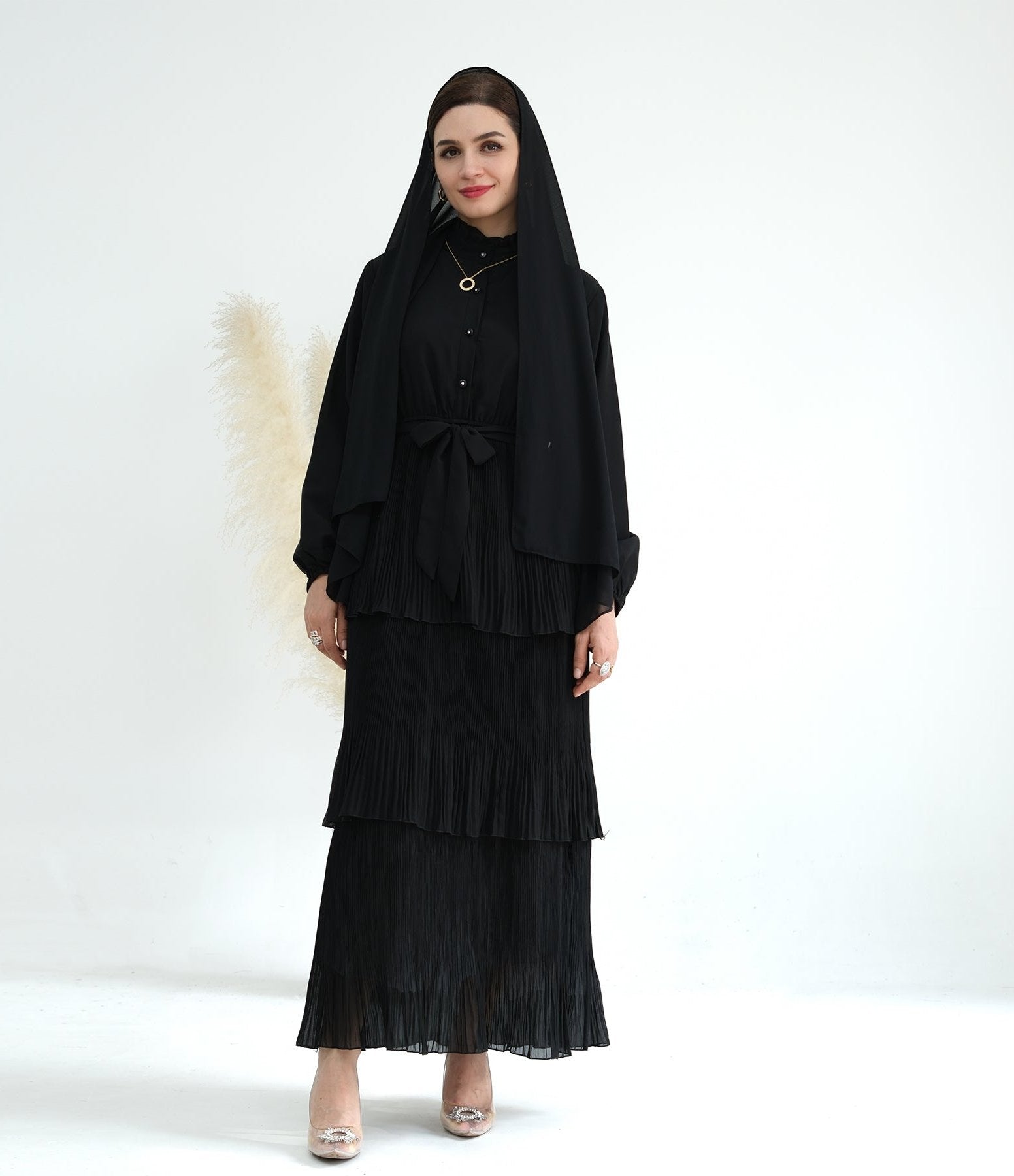Fleur Maxi Dress for Women - Elegant Black Long Flowy Dress for Summer, Beach, Party & Special Occasions
