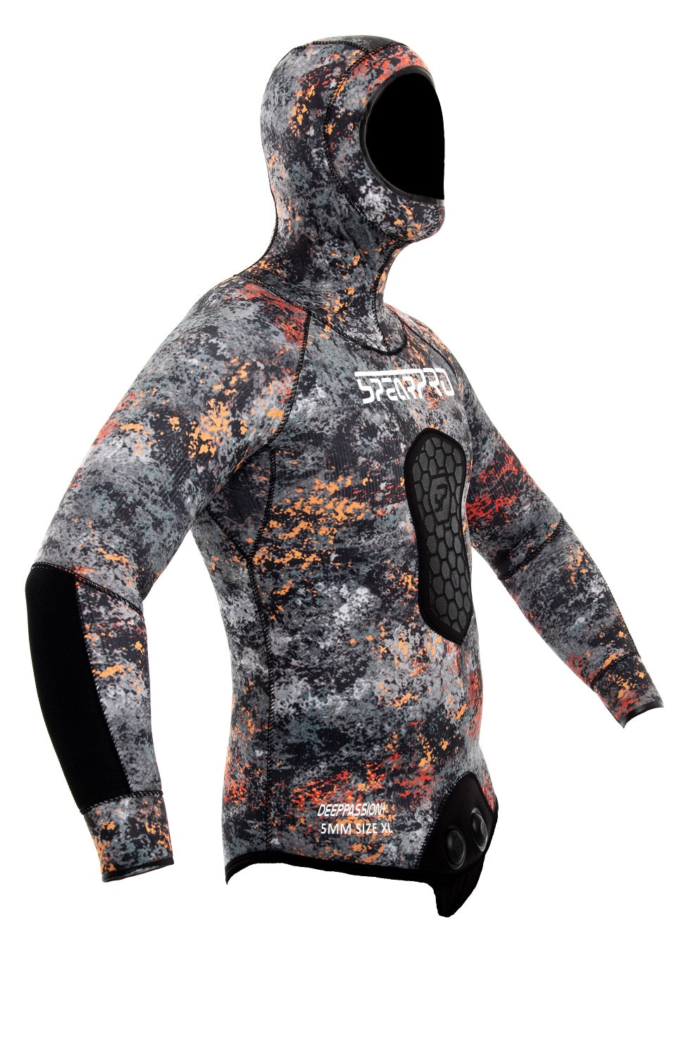 SpearPro 5mm Wetsuit for Men & Women - Deep Passion Plus Grey - Premium Neoprene Scuba Diving & Spearfishing Suit - Perfect for Cold Water Surfing, Snorkeling & Water Sports