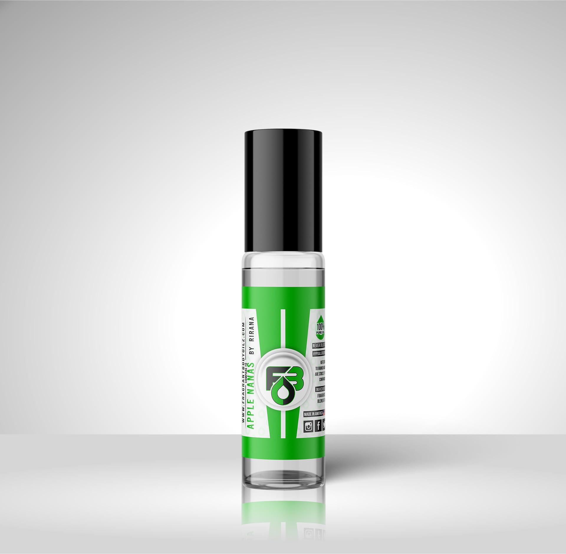 Fragrant Body Oil Roll-On Perfume - Impression of Apple Nanas Scent, 1/3 oz | Long-Lasting Cologne for Women, Moisturizing & Aromatherapy | Perfect for Daily Wear, Date Nights & Gift Giving