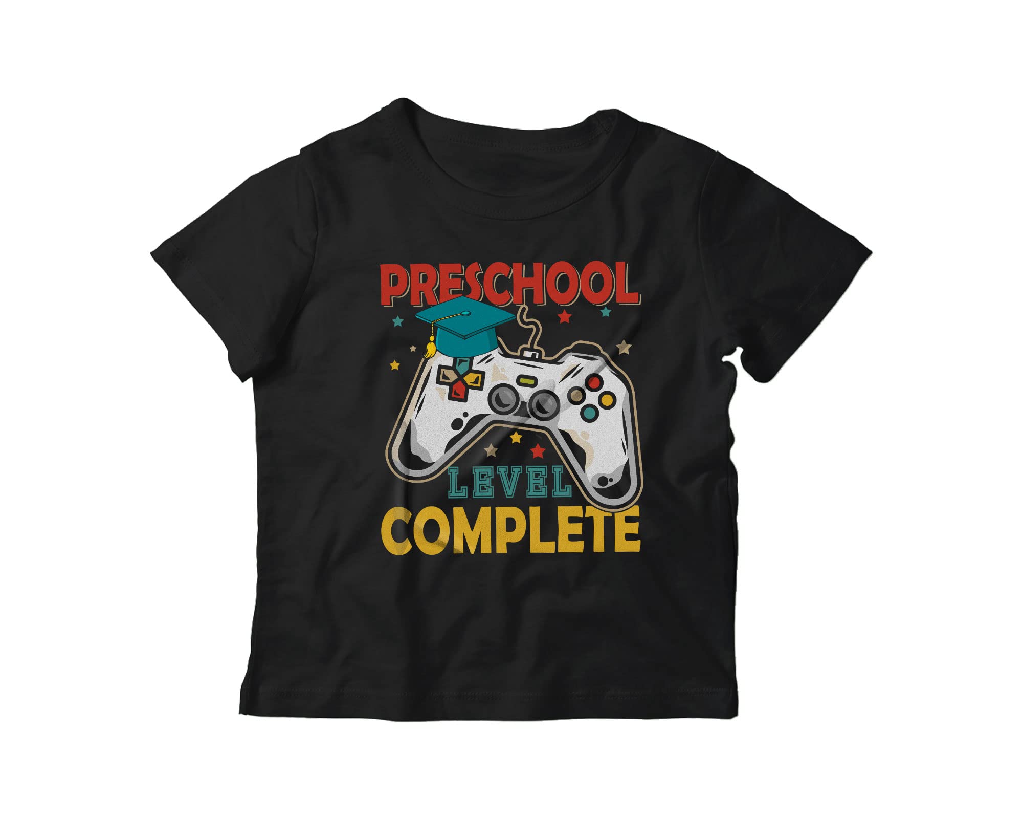 Vintage Preschool Gamer T-Shirt - Funny Game Controller Design for Kids & Youth - Cool Graduation Gift - Black | Perfect for Gaming Parties, School Events & Casual Wear