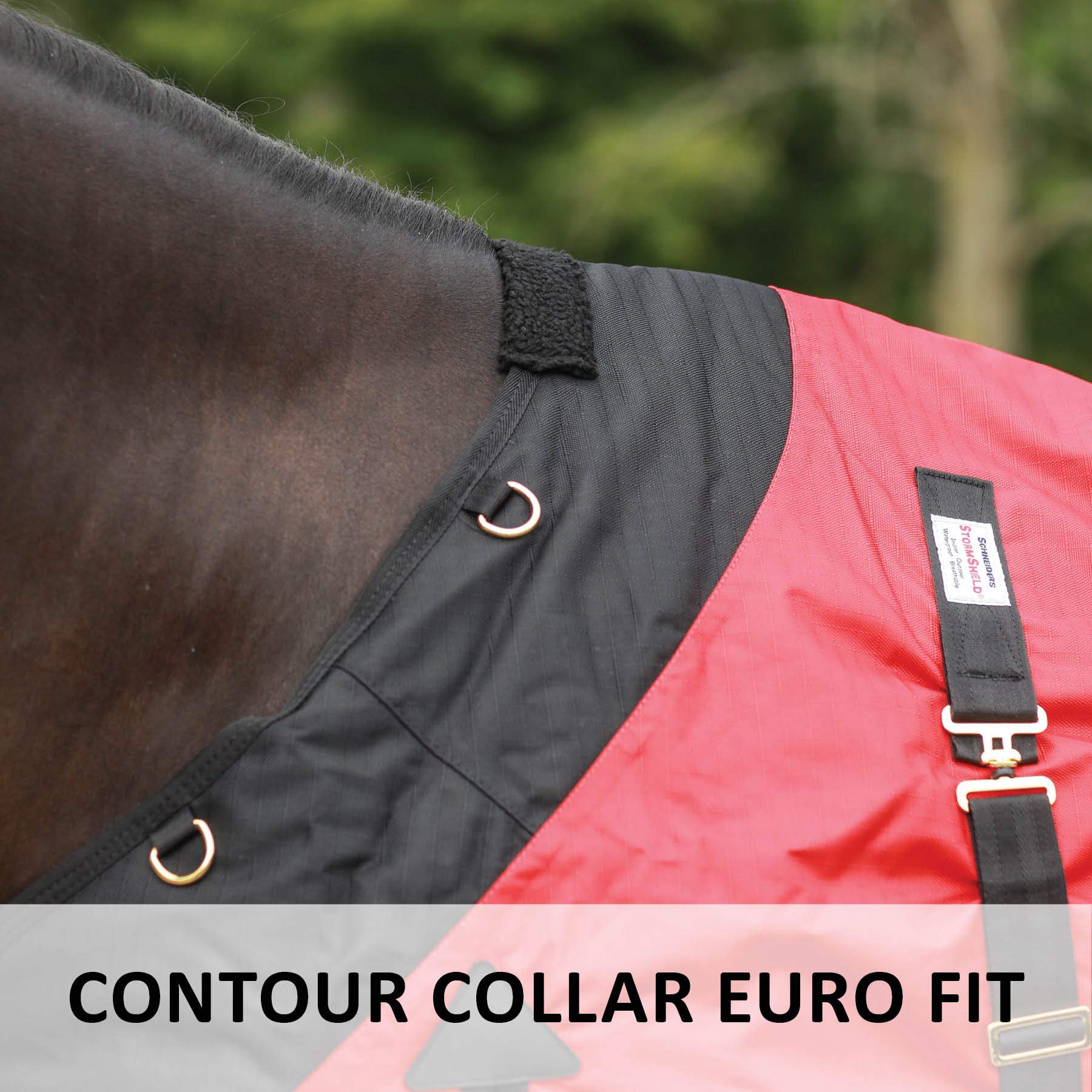 Contour Collar Classic II Horse Turnout Blanket - Waterproof Winter Horse Blanket with Bellyband Closure | Weather Protection for Cold Climates | Ideal for Pasture, Riding, and Stable Use