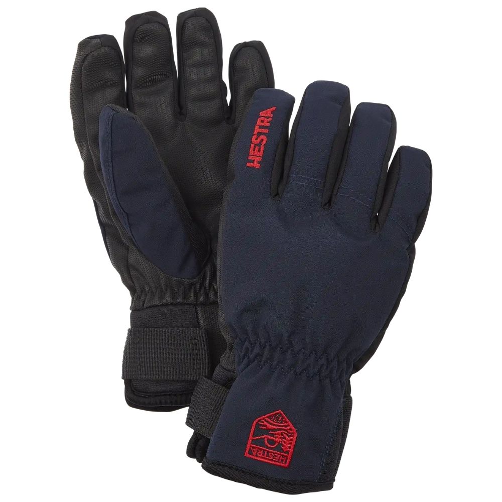 Hestra Ferox Primaloft Kids Ski Gloves - Warm Waterproof Winter Gloves for Boys & Girls - Perfect for Snowboarding, Skiing & Outdoor Winter Activities (Navy Blue)