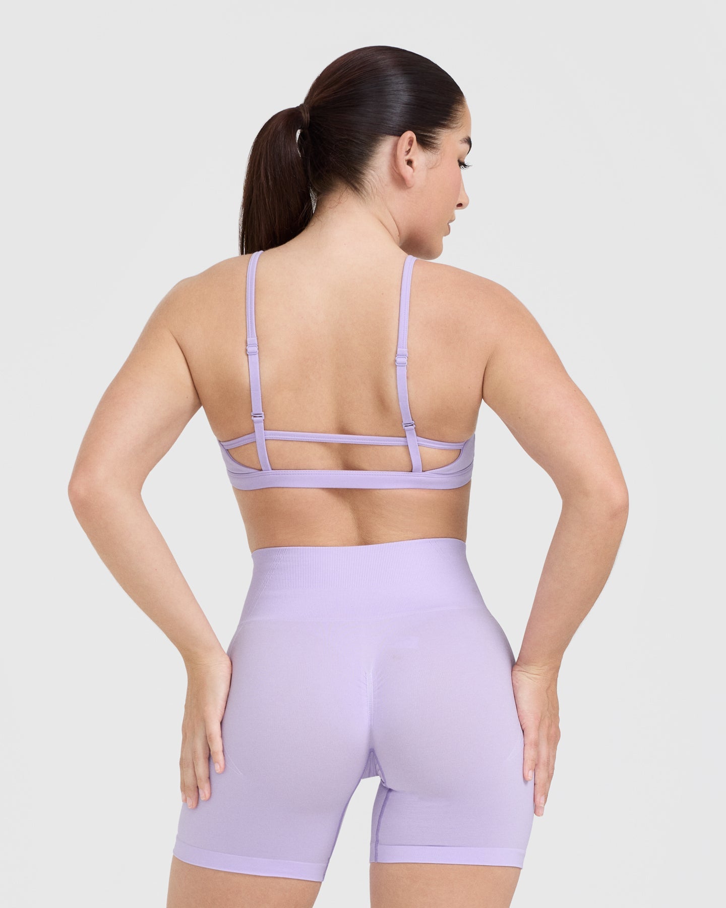 Timeless Strappy Bralette - Comfortable Wireless Lace Bralette in Lavender Purple | Perfect for Yoga, Lounge Wear & Everyday Comfort