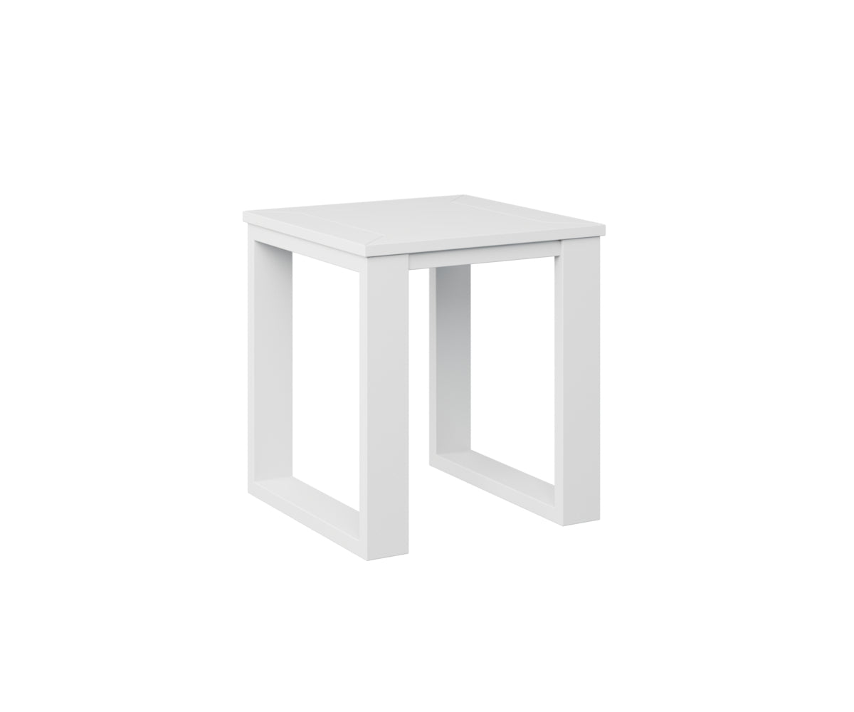 Berlin Gardens Nordic Square End Table - Modern Side Table for Living Room, Bedroom, or Patio - Perfect for Coffee, Books, and Decor