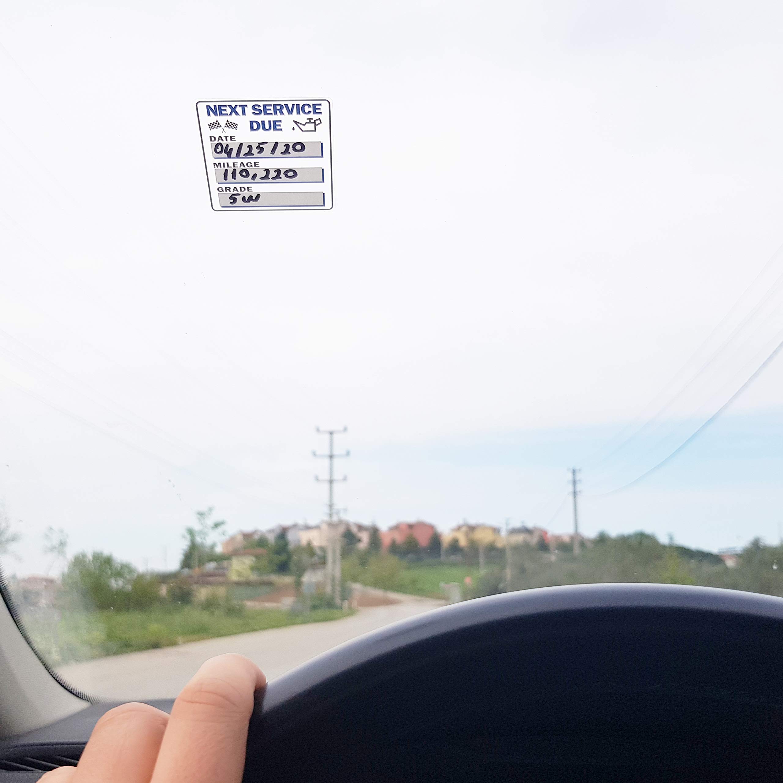 250 Pcs Oil Change Reminder Stickers - 2x2 Inch Clear Windshield Stickers for Cars - No Residue Peel & Write Service Stickers - Premium Checkered Flag Design - Perfect for Auto Shops, DIY Mechanics & Vehicle Maintenance