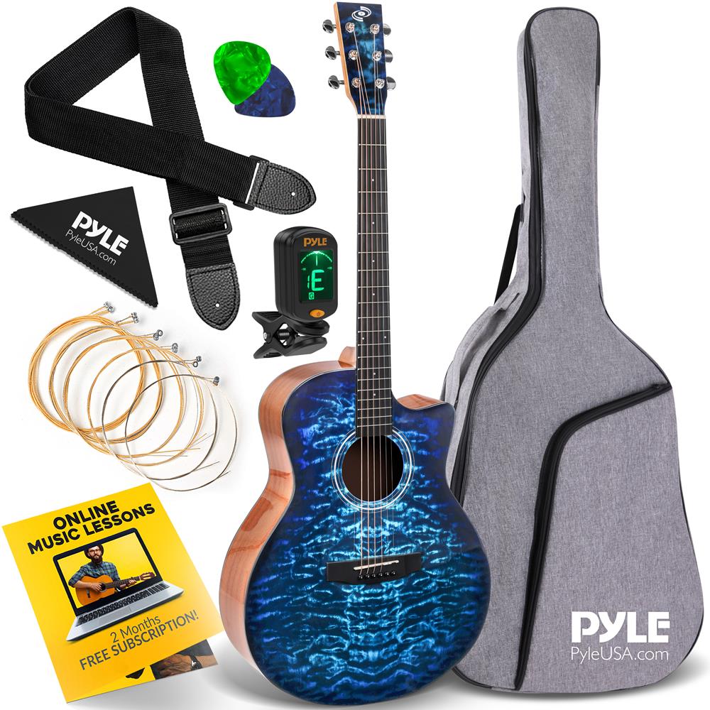 **Complete Acoustic Guitar Kit for Beginners with Tuner, Strap, Picks & Case – Perfect for Learning, Practice & Live Performances**