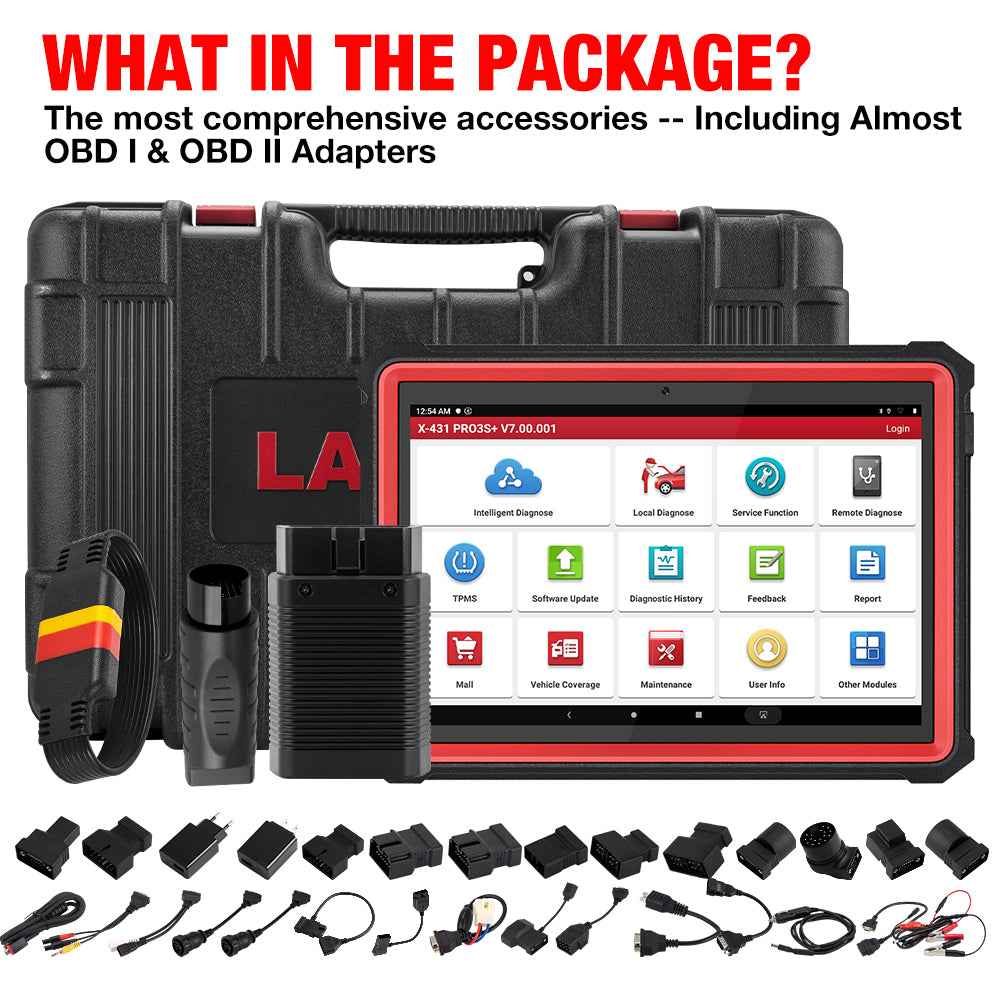 2025 LAUNCH X431 PRO3S+ V2.0 - Professional Bi-Directional OBD2 Scanner with ECU Coding, Topology & Full System Diagnostics | Perfect for Mechanics, Auto Shops & DIY Car Enthusiasts
