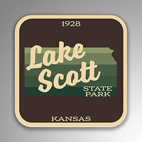 Lake Scott State Park Keychain - Double Sided Stainless Steel Key Ring with Carabiner Clip | Perfect for Camping, Hiking, Travel & Outdoor Adventures | Durable Key Holder & Key Finder for Backpacks, Purses & Keychains
