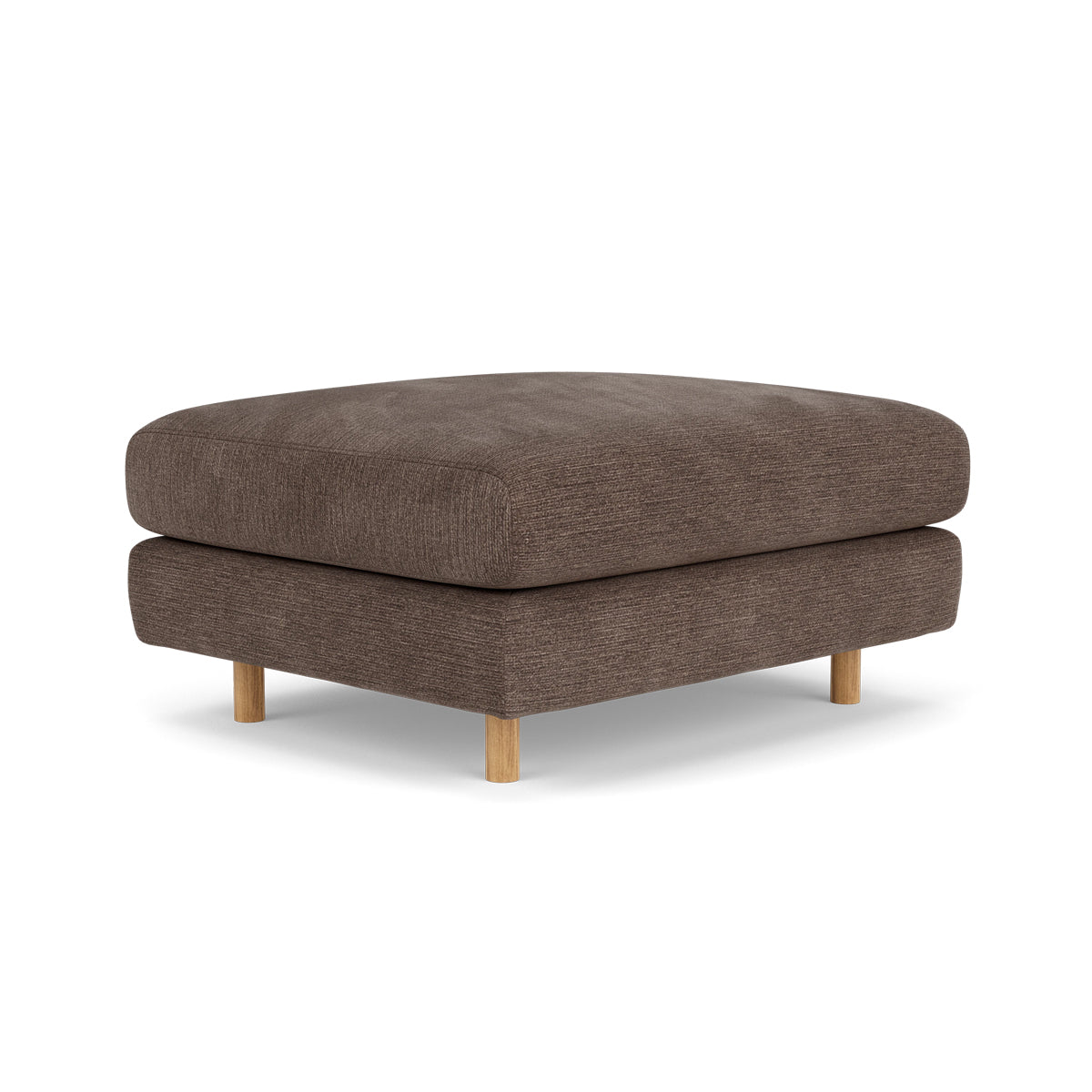 Dylan Fabric Ottoman - Soft and Stylish Footrest, Storage Bench, Living Room Accent Piece - Perfect for Small Spaces, Bedroom, or Lounge Area