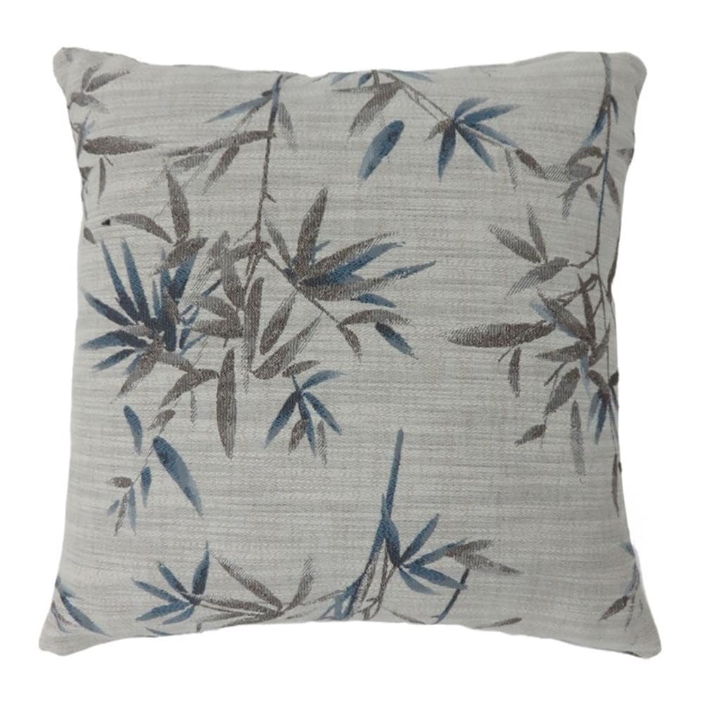 Furniture of America Davenport Fabric Large Throw Pillow Set of 2 - Blue Decorative Cushions for Sofa, Bed & Living Room