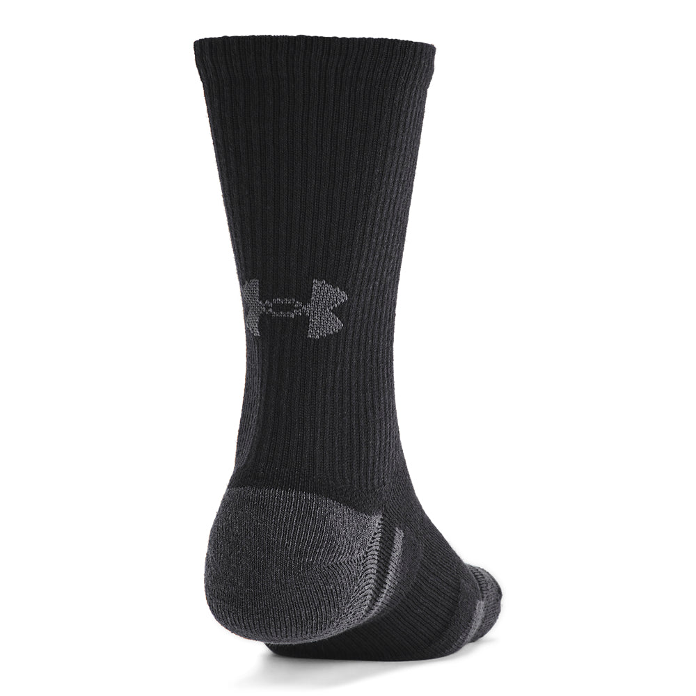 Under Armour Performance Tech Crew Socks 6-Pack for Men & Women - Moisture-Wicking Athletic Socks for Running, Gym & Sports