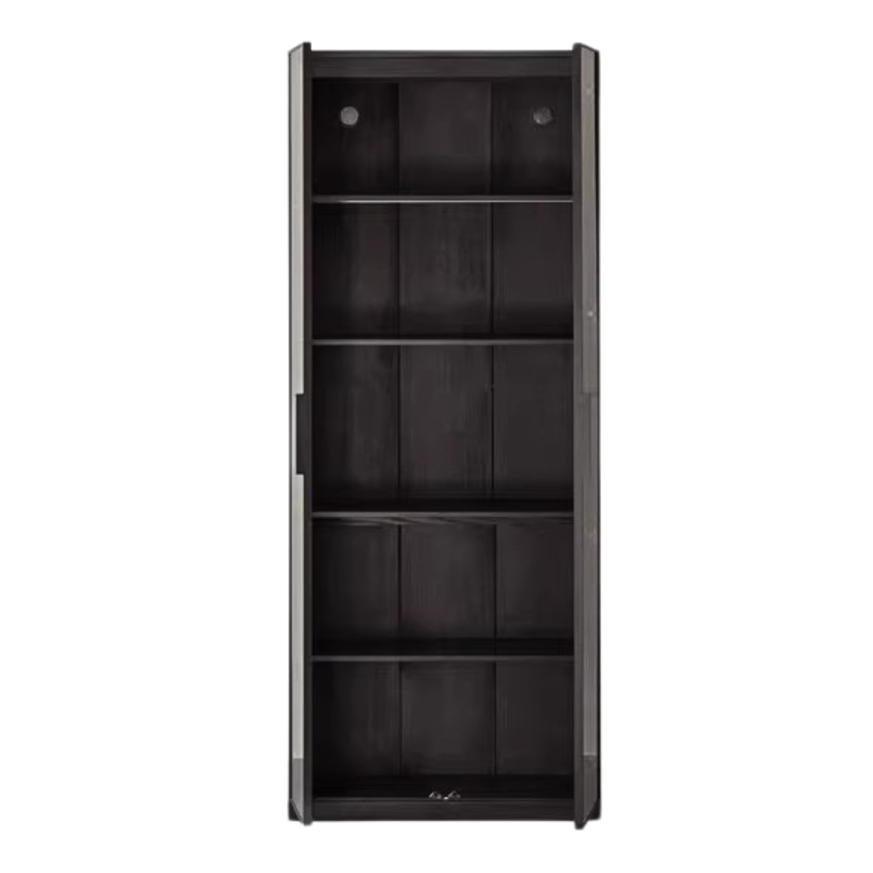Premium Oak Solid Wood Wine Cabinet with Glass Doors - Elegant Display for Wine Bottles, Perfect for Dining Room, Bar, or Home Cellar Storage