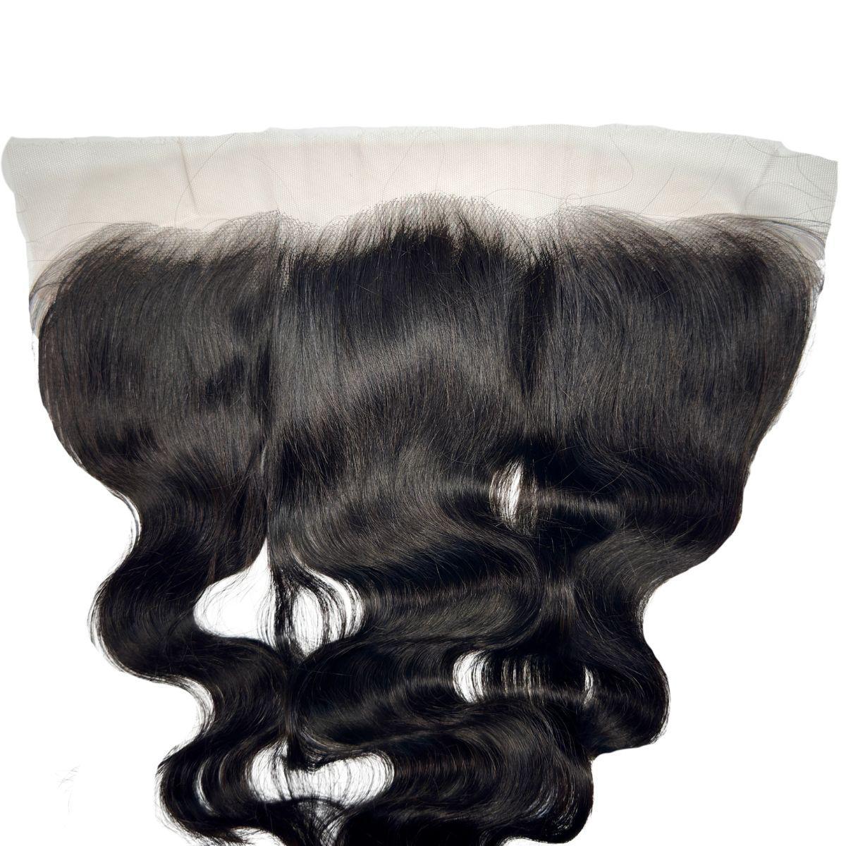 Jet Black 13x4 HD Lace Human Hair Frontal - Natural Body Wave Hairline for Flawless Look | Perfect for Daily Wear, Special Occasions & Protective Styling