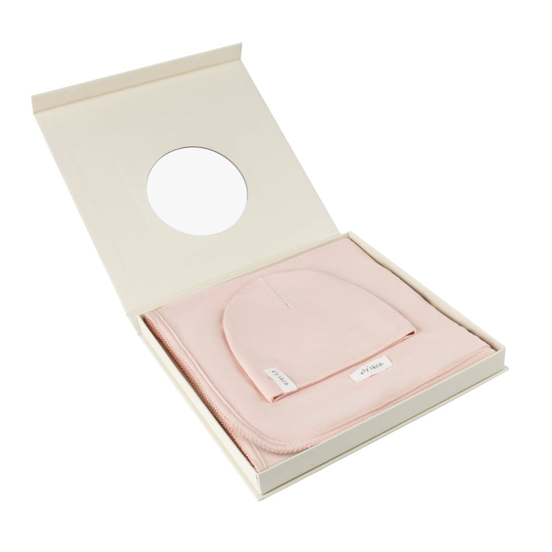 Ely's & Co. Modal Baby Swaddle Blanket and Beanie Gift Set - Soft Newborn Essentials for Shower, Hospital, and Photo Shoots