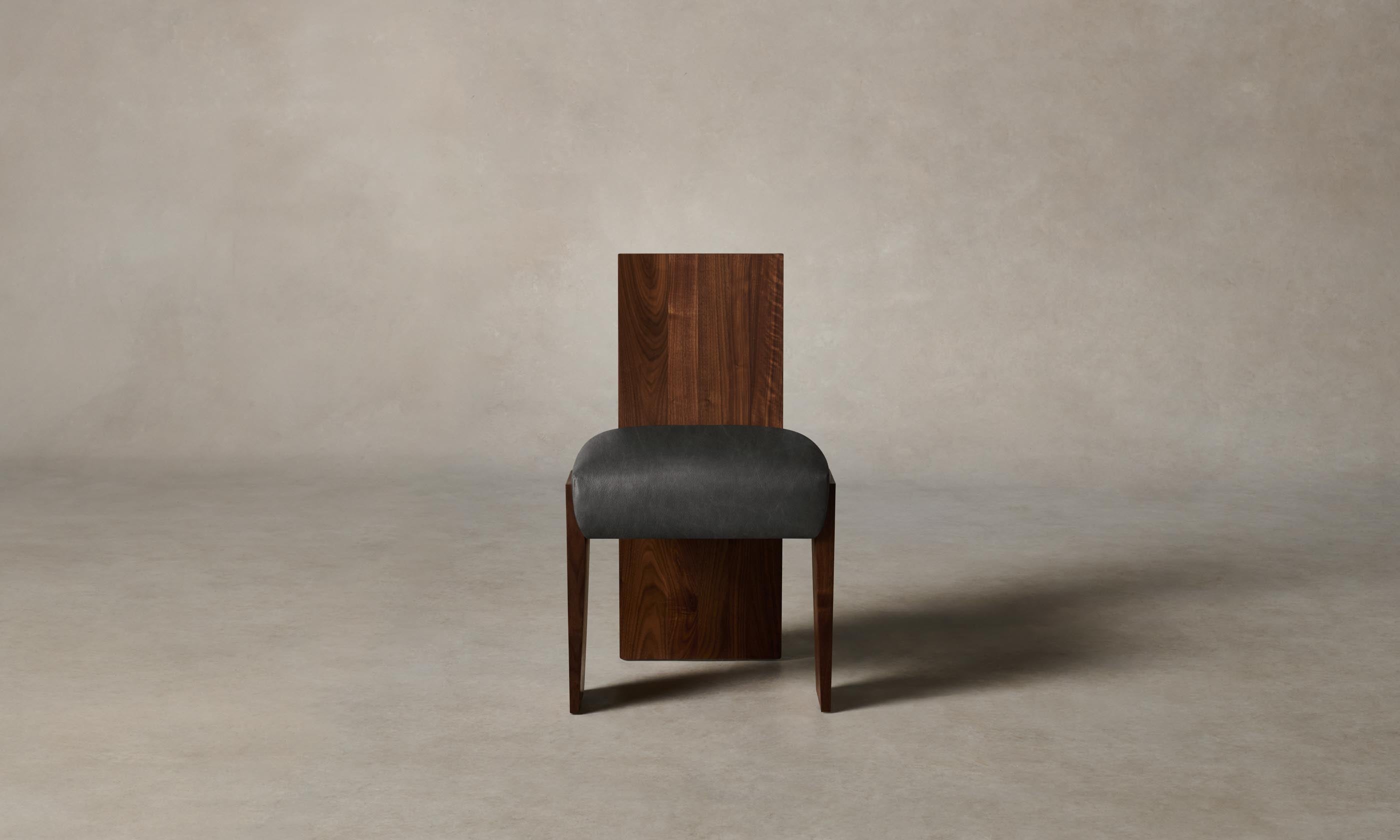 Premium Garrett Dining Chair - Genuine Tuscan Leather Seal Upholstery - Elegant & Durable for Dining Room, Kitchen, or Office