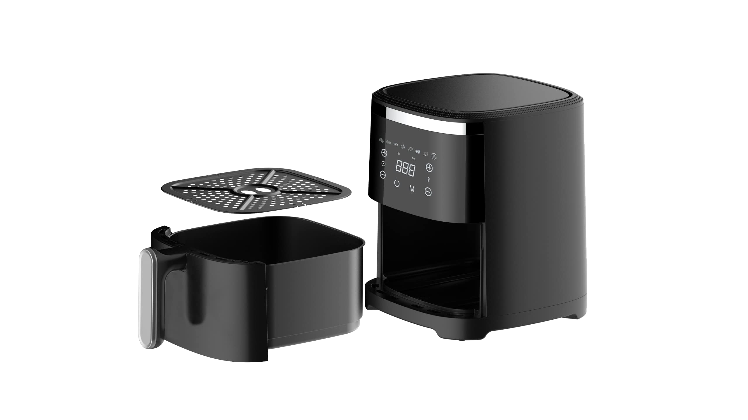 Hometronix 4L Electric Air Fryer - Oil Free Healthy Cooker for Low Fat Chips, Chicken & Vegetables | Perfect for Family Cooking & Quick Meals