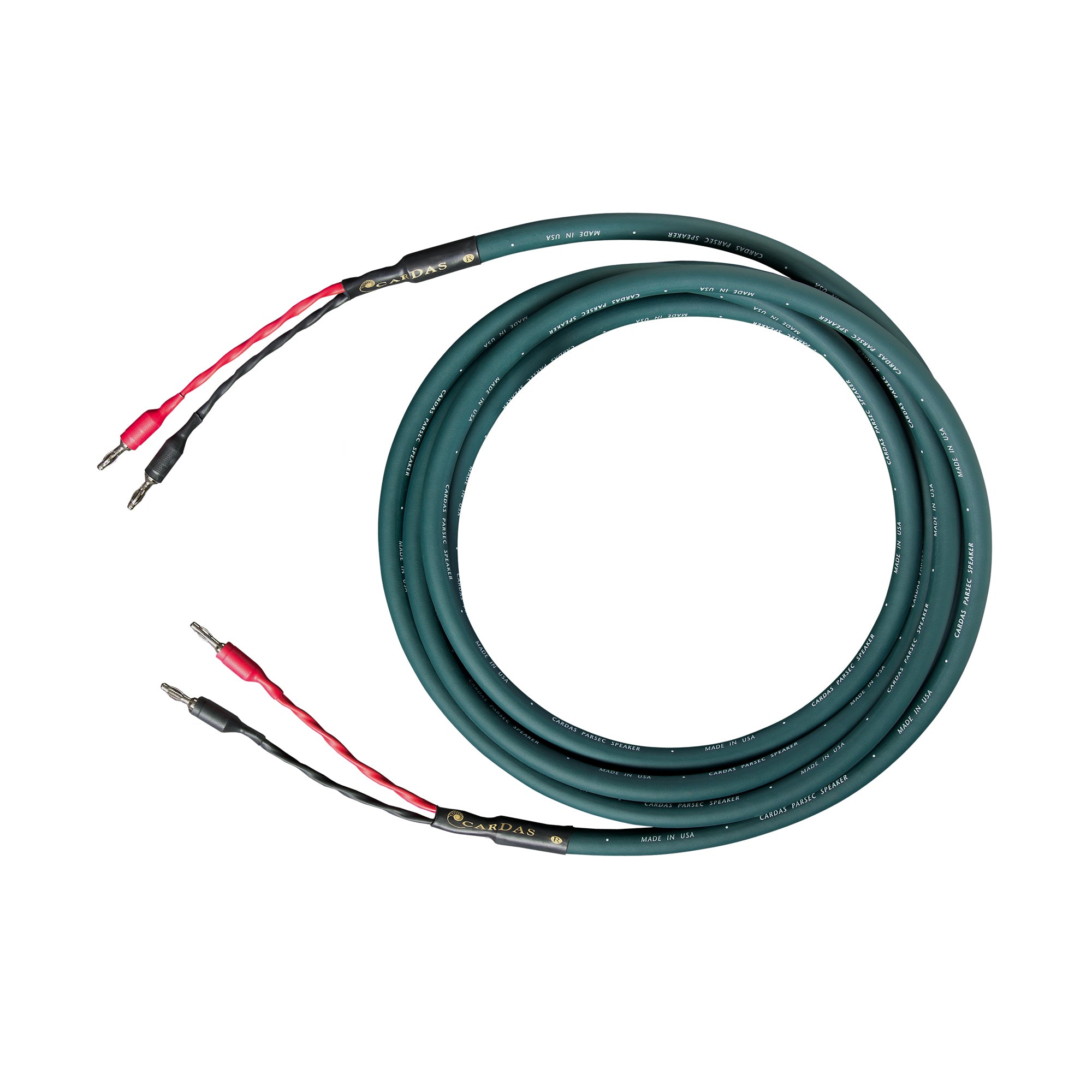 Premium Cardas Audio Parsec High-End Speaker Cable Pair - Audiophile-Grade Sound for Home Theater & Hi-Fi Systems - Perfect for Studio Monitors & Surround Sound Setups