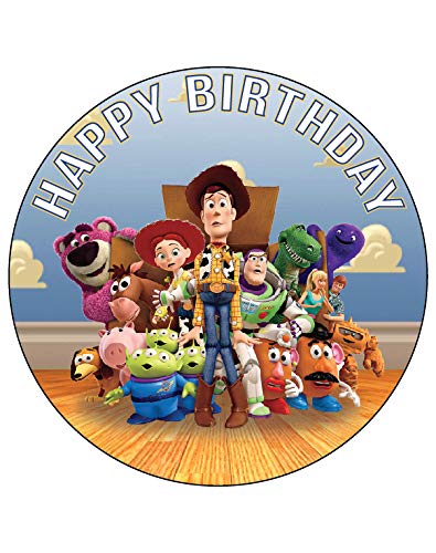 7.5 Inch Edible Cake Toppers - Classic Toy Adventure Themed Birthday Party Decorations for Cakes, Cupcakes & Desserts | Perfect for Kids Birthday Parties, Baby Showers & Special Celebrations