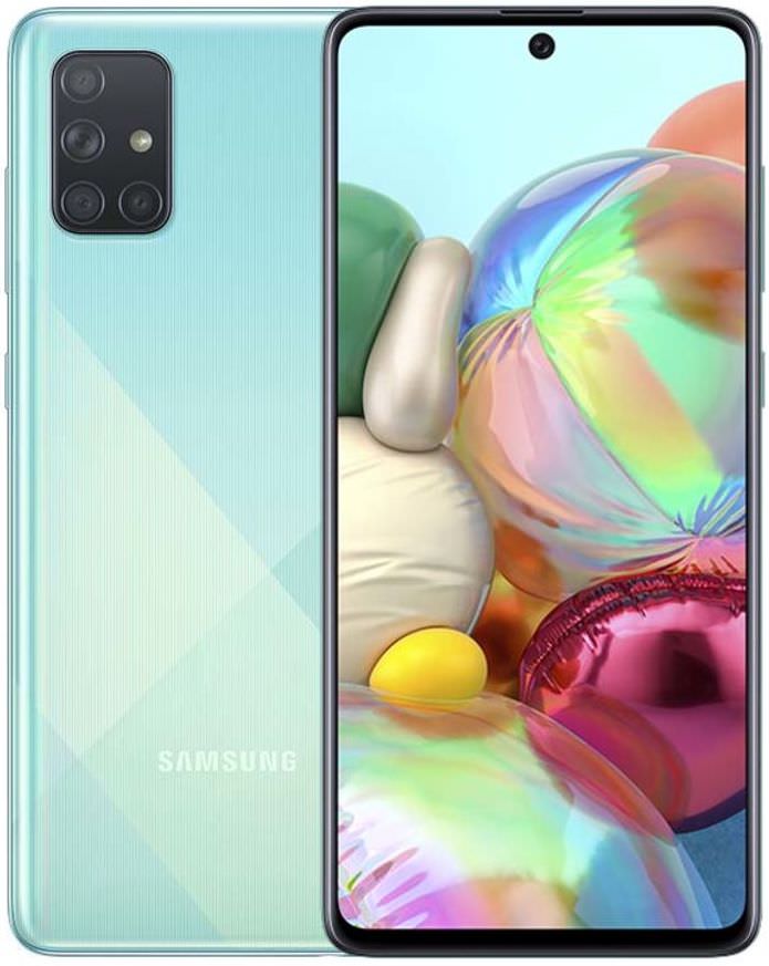 Samsung Galaxy A71 5G Smartphone 128GB Prism Cube Blue - Verizon Unlocked Android Phone for Streaming, Gaming & Productivity