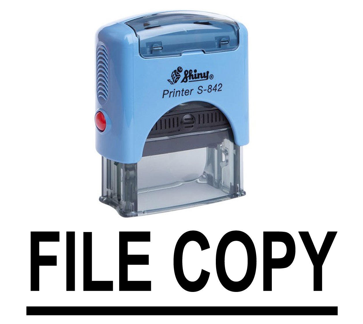 Custom Self-Inking Rubber Stamp for File Copy - Personalized Office Stationery Stamp for Documents, Paperwork & Business Use