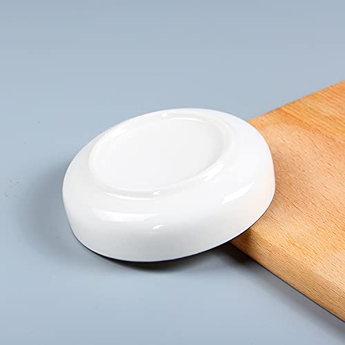 6-Piece White Colias Wing Porcelain Side Dish Set - Perfect for Soy Sauce, Seasoning, Dipping & Small Food Serving - Ideal for Sushi, Dumplings, Appetizers & Asian Dining