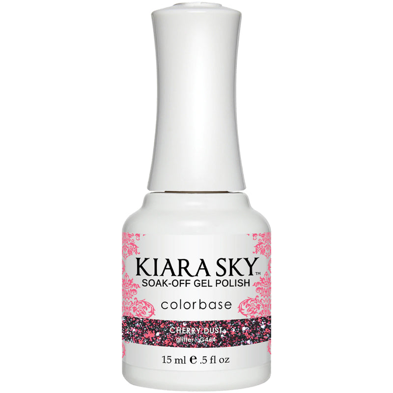 G464 Cherry Dust Gel Polish - Long-Lasting Nail Polish for Manicures & Pedicures - Perfect for Home Salon, Nail Art, and Professional Use