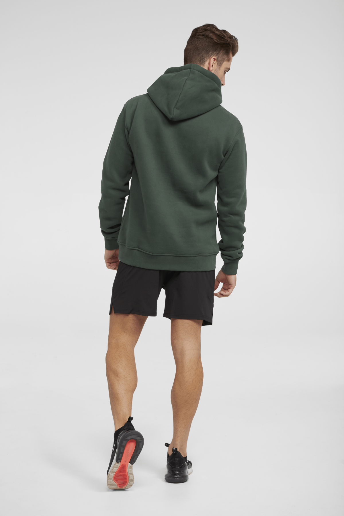 Dynamic Hooded Pullover Sweatshirt for Men & Women | Cozy Fleece Hoodie in Forest Green | Perfect for Outdoor Activities, Gym & Casual Wear