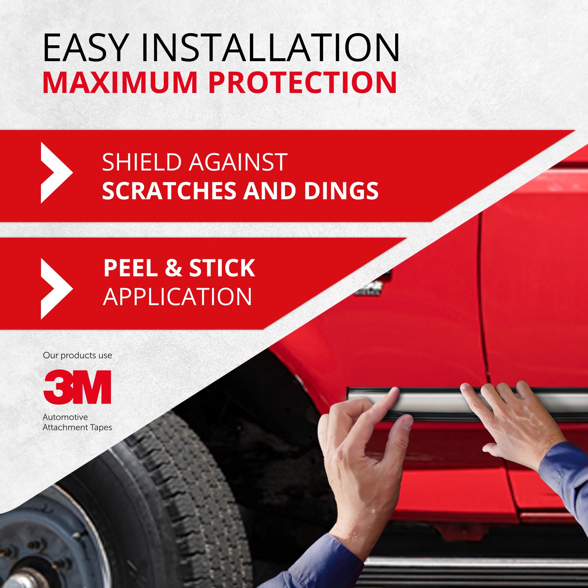 OEM Grade All-Fit Automotive Replacement Side Molding Trim (2