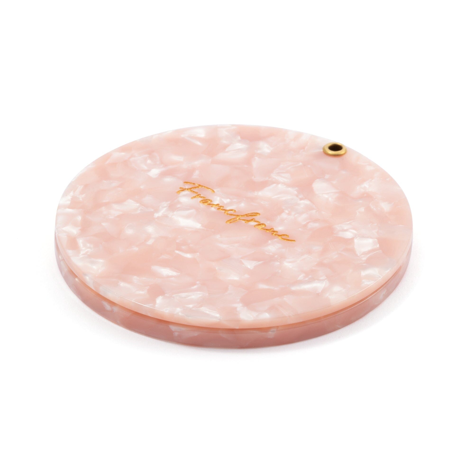 Pink Compact Mirror with Pouch - Portable Travel Makeup Mirror for Women, Girls | Perfect for Purse, Car, Office & Touch-Ups On-The-Go