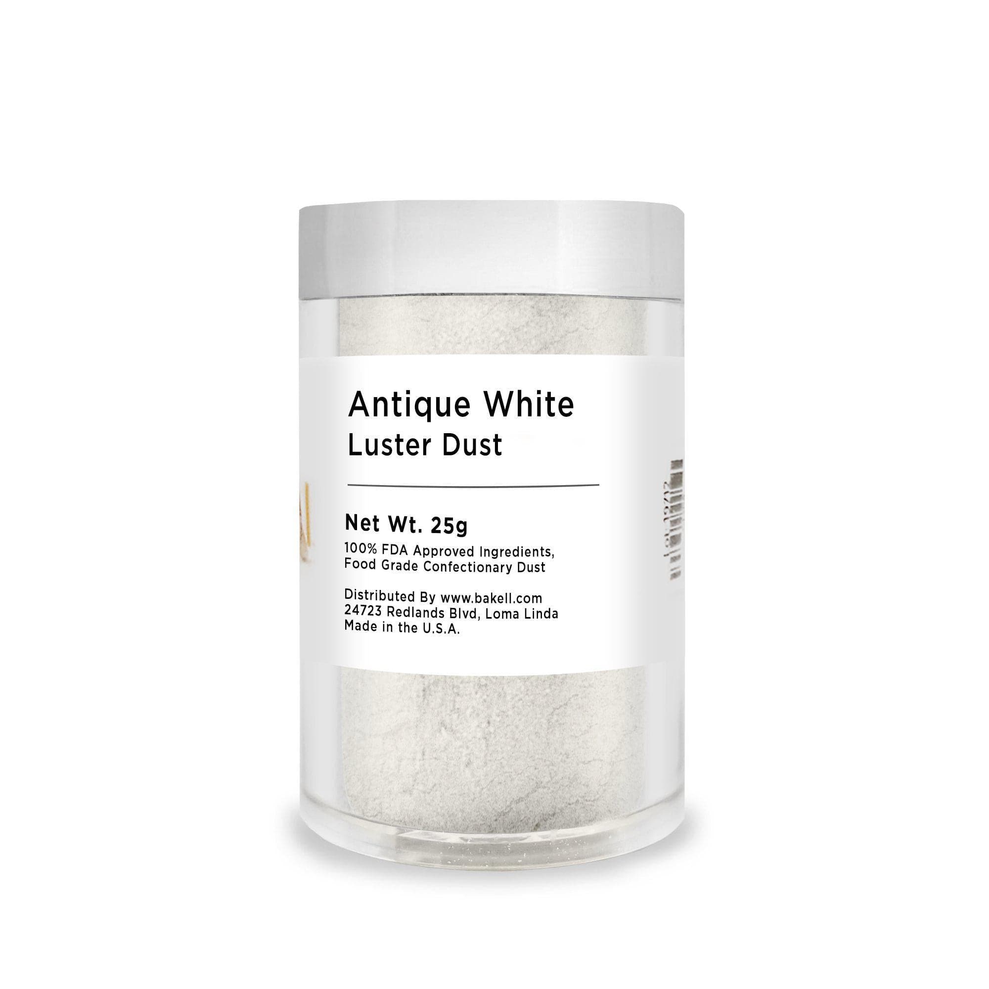 Antique White Luster Dust Edible for Cake Decorating - Premium Food-Grade Pearl Dust for Cookies, Cupcakes & Fondant - Perfect for Wedding Cakes, Birthday Desserts & Baking Projects