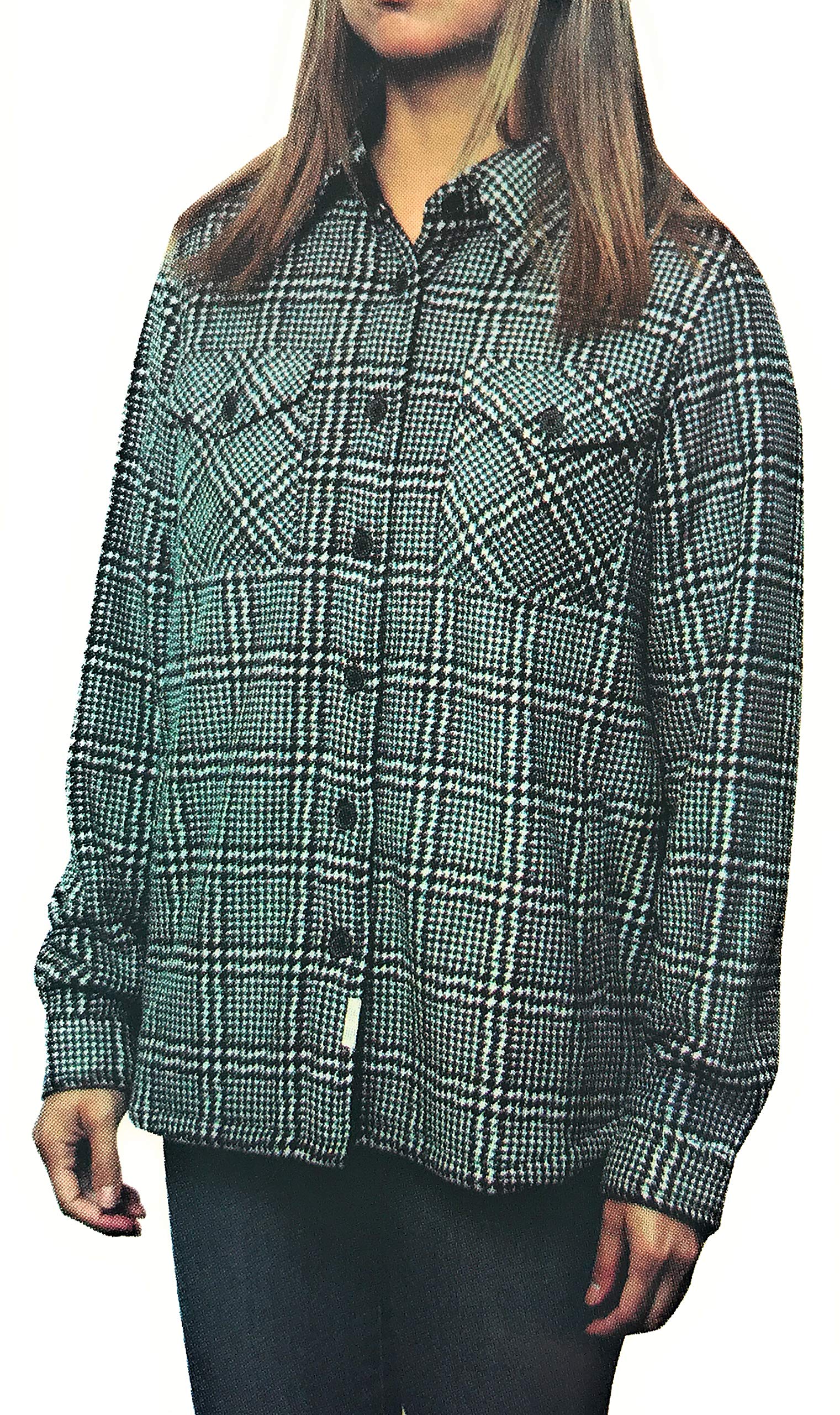 Women's Fleece Sherpa Lined Plaid Shirt Jacket - Cozy Winter Layering Top for Outdoor Activities & Casual Wear